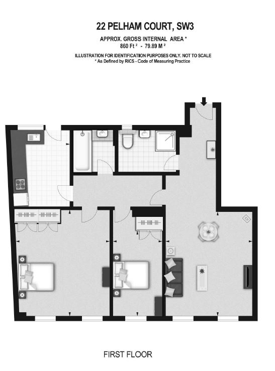 2 Bedrooms Flat to rent in Fulham Road, London SW3