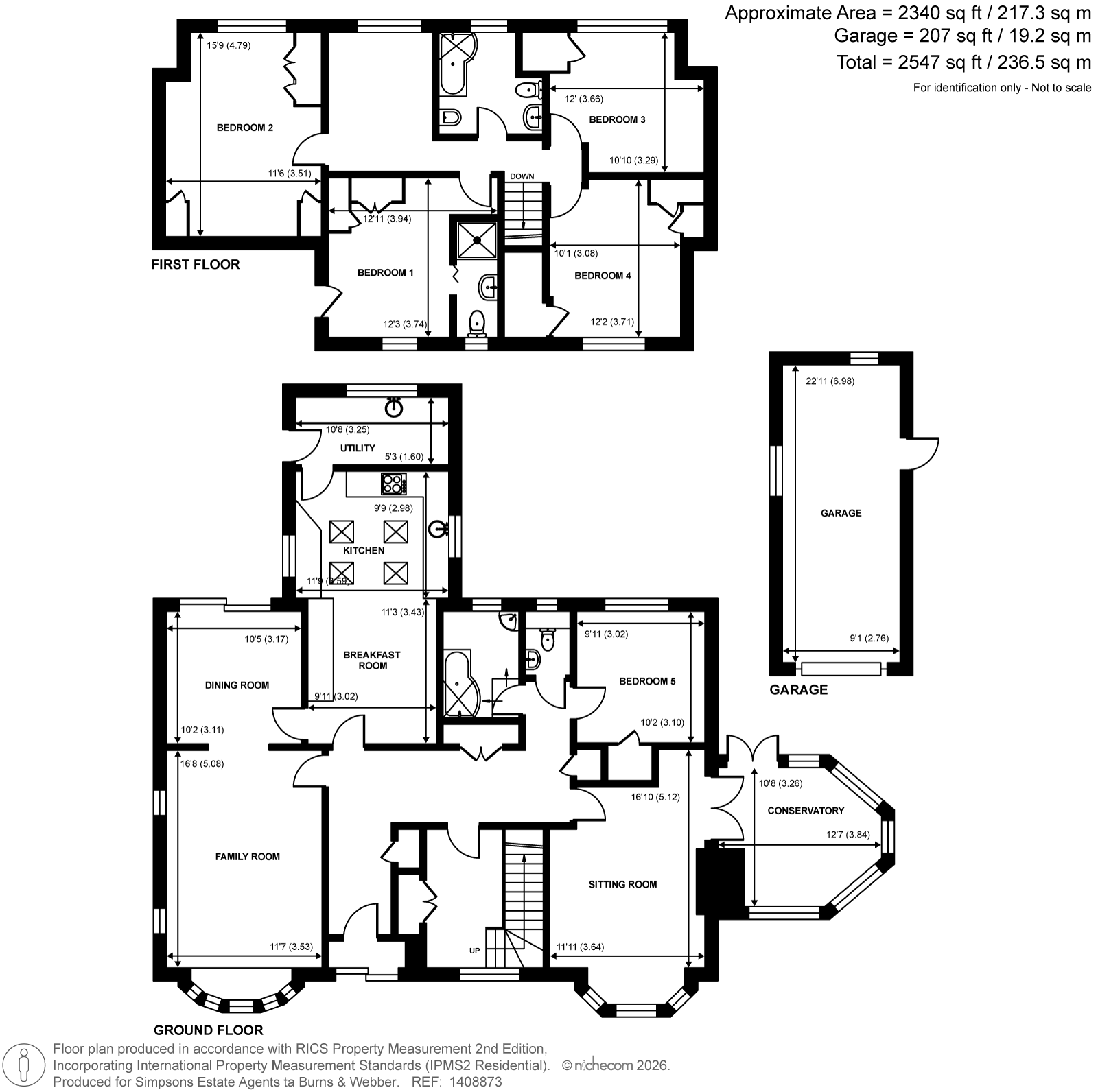 Pine Tree Corner,, Little Green Lane, Farnham floorplan