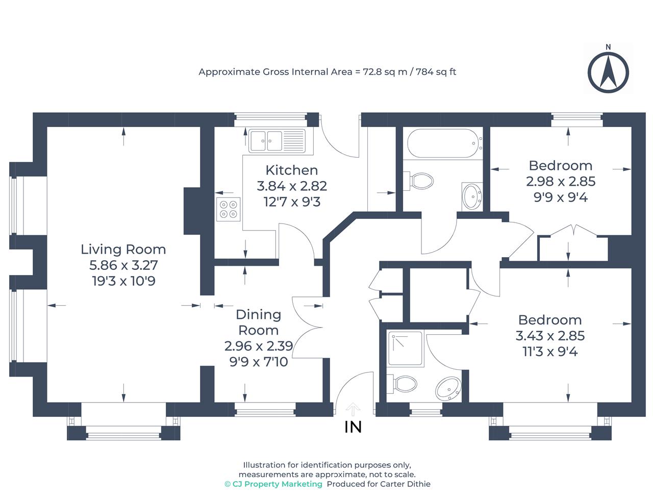 55, Wyatts Covert, Denham floorplan