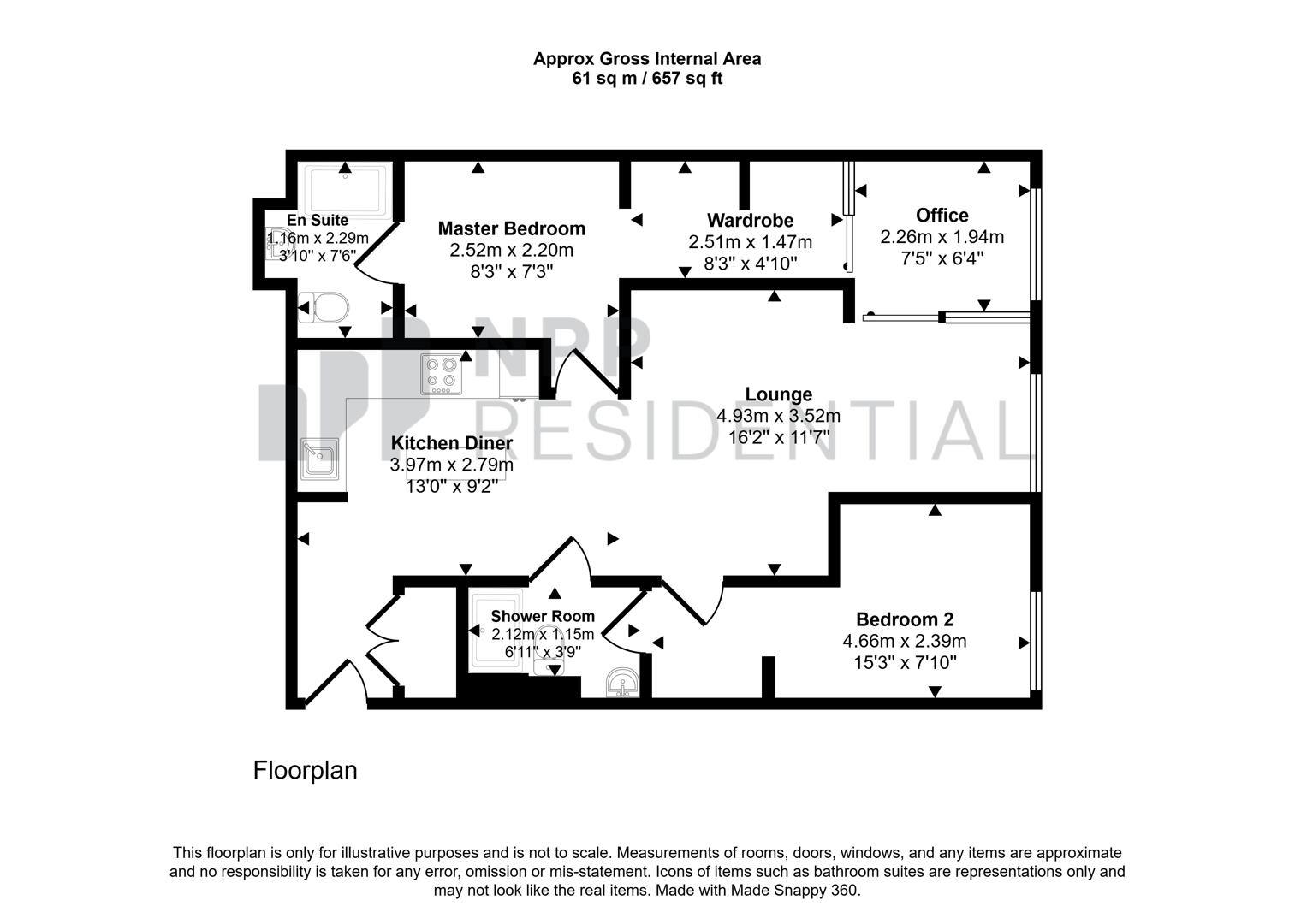Apartment 503 St George's Gardens, 1F Spinners Way, Manchester floorplan