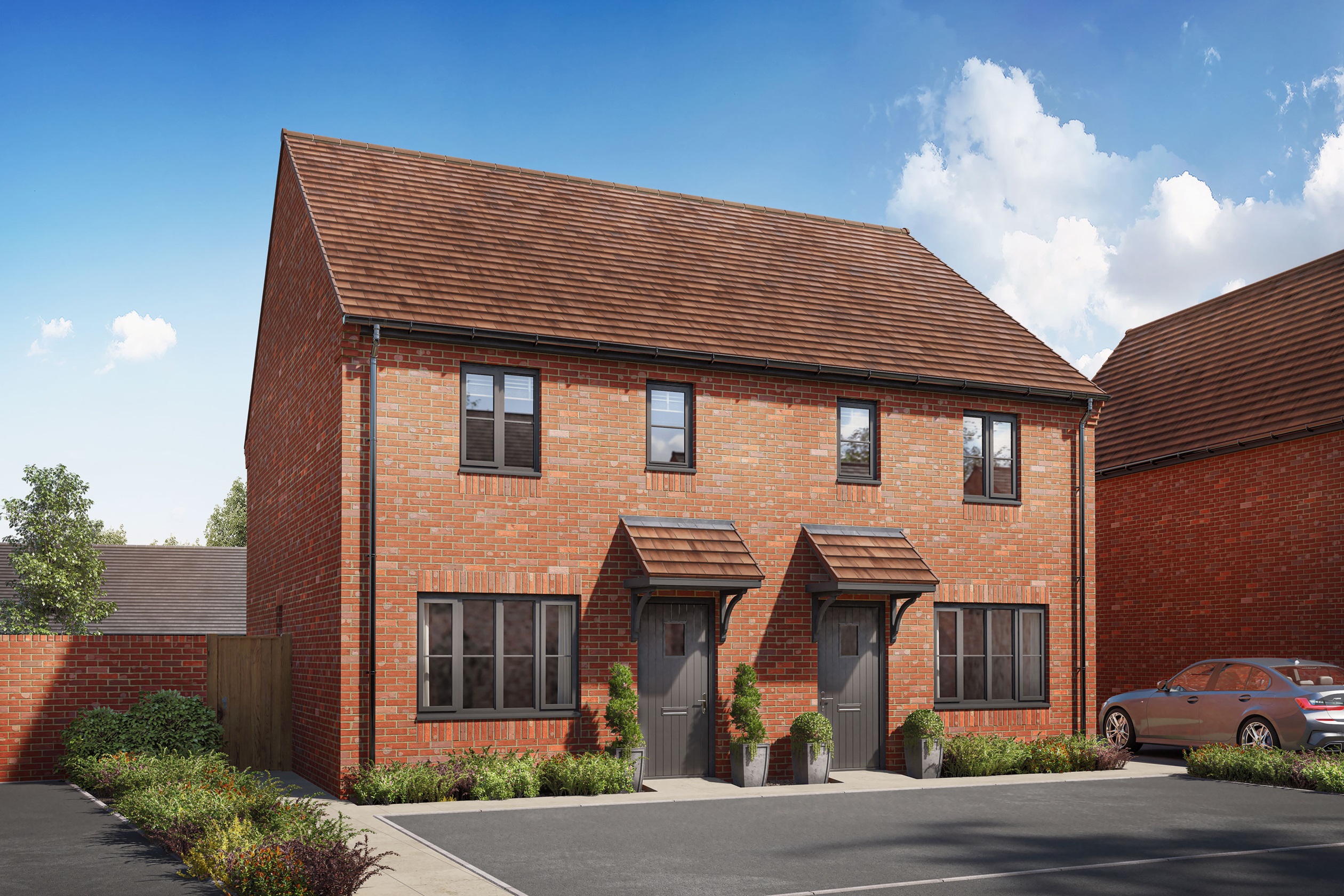 Property 1 of 10. Exterior CGI View Of Our 3 Bed Ellerton Home