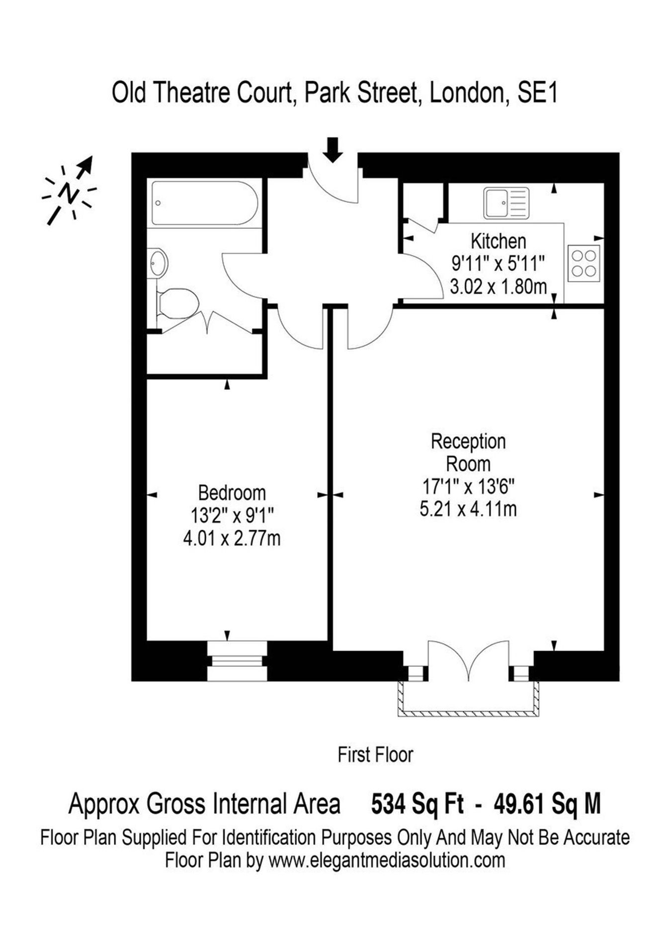 Apartment 8, Old Theatre Court, London floorplan