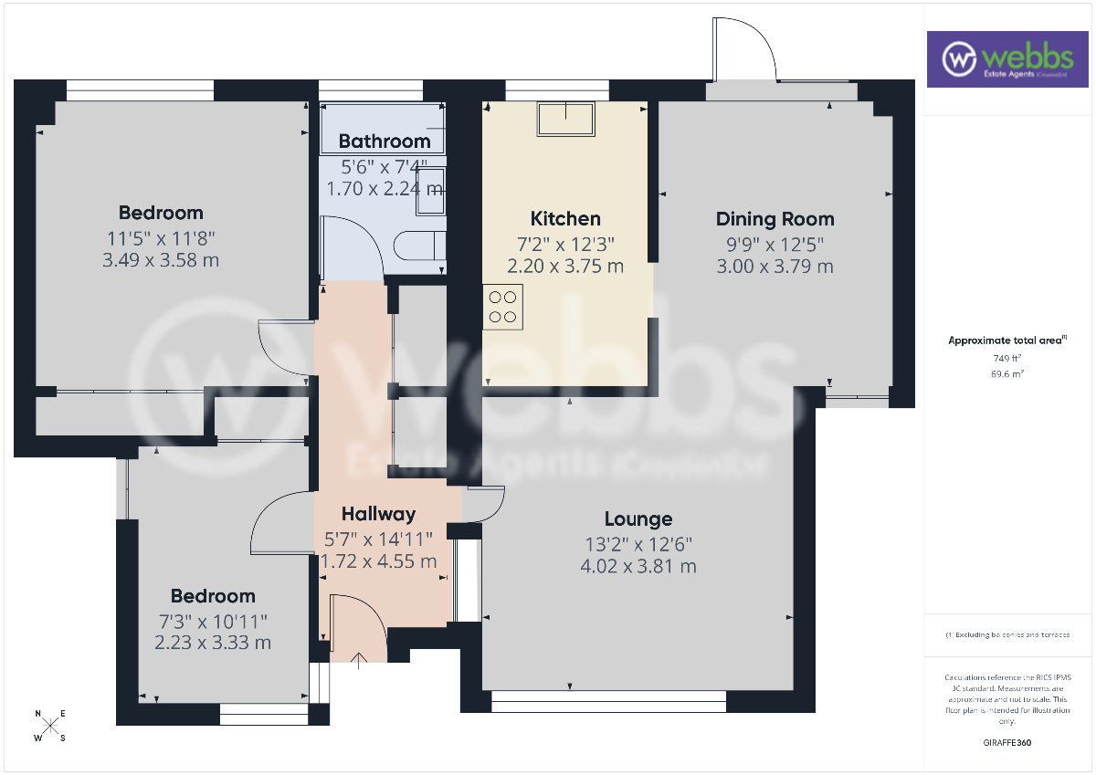 5 Holmbury Grove, Croydon floorplan