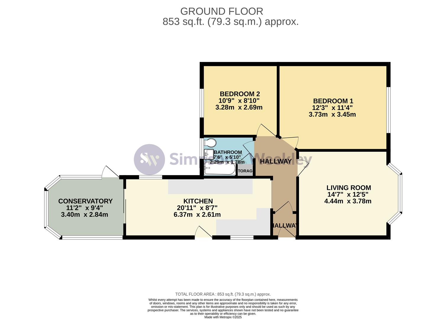 70, Ridgeway, Wellingborough floorplan