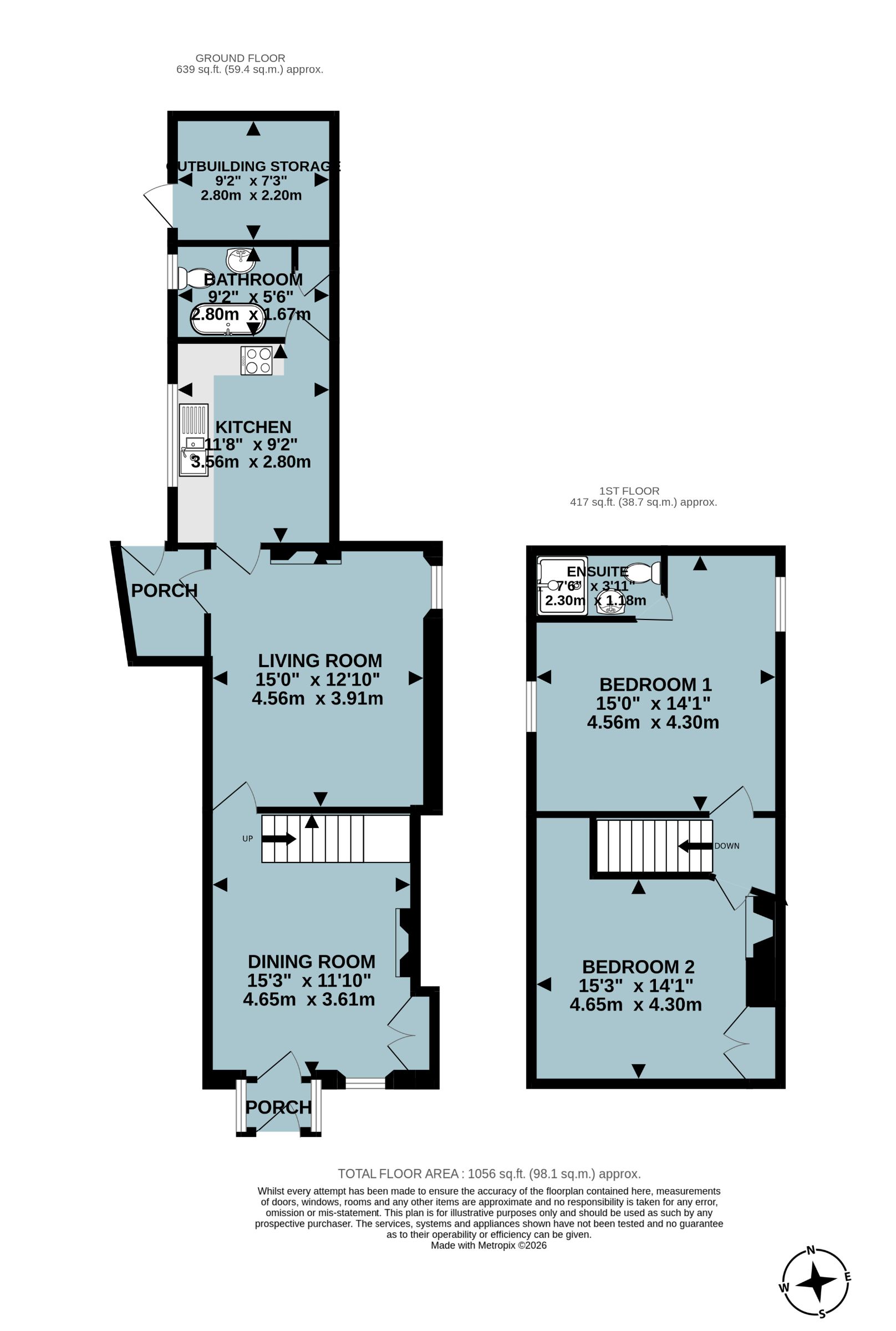 Shutters, Newland, Barnstaple floorplan