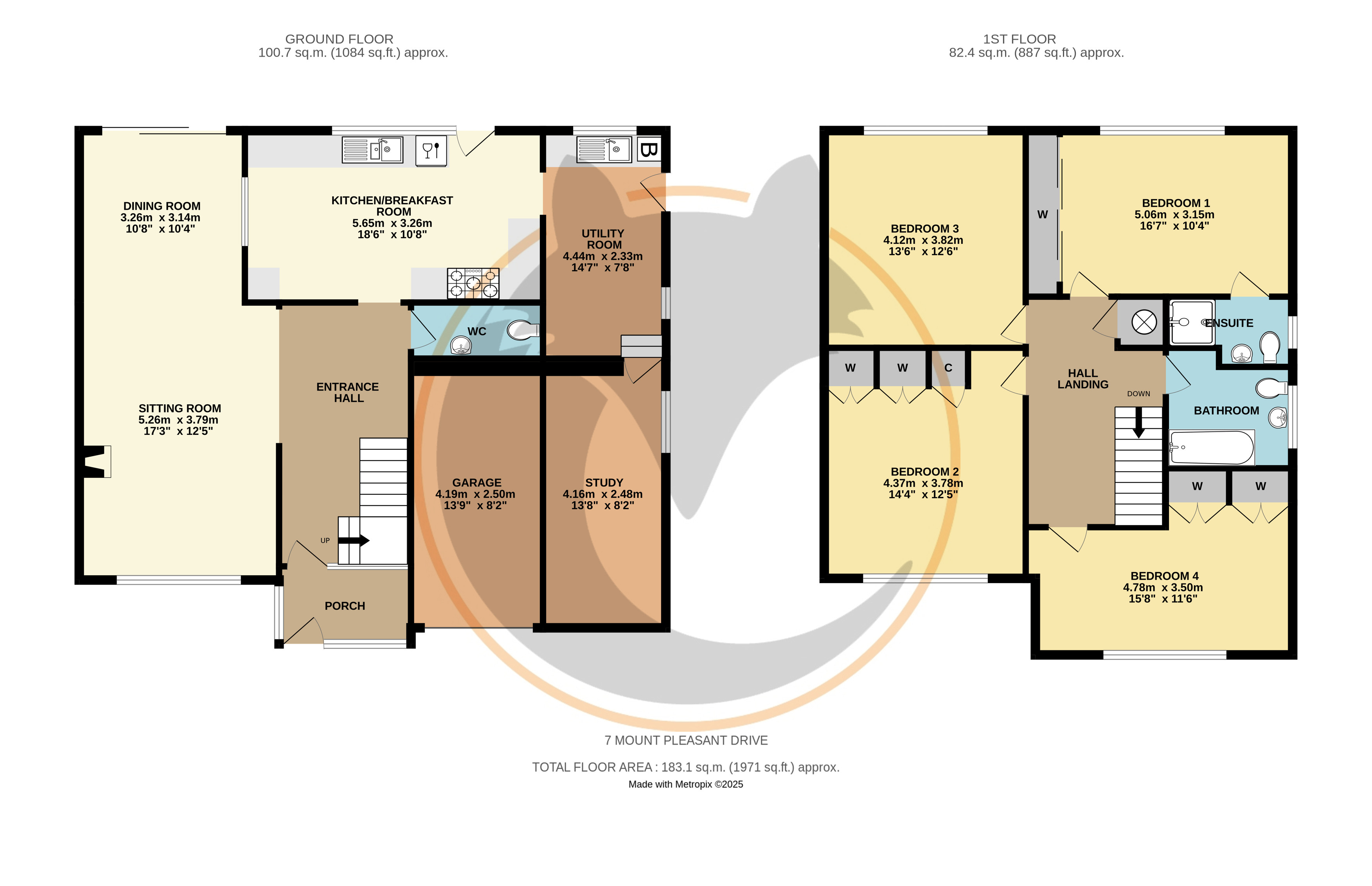 7, Mount Pleasant Drive, Christchurch floorplan