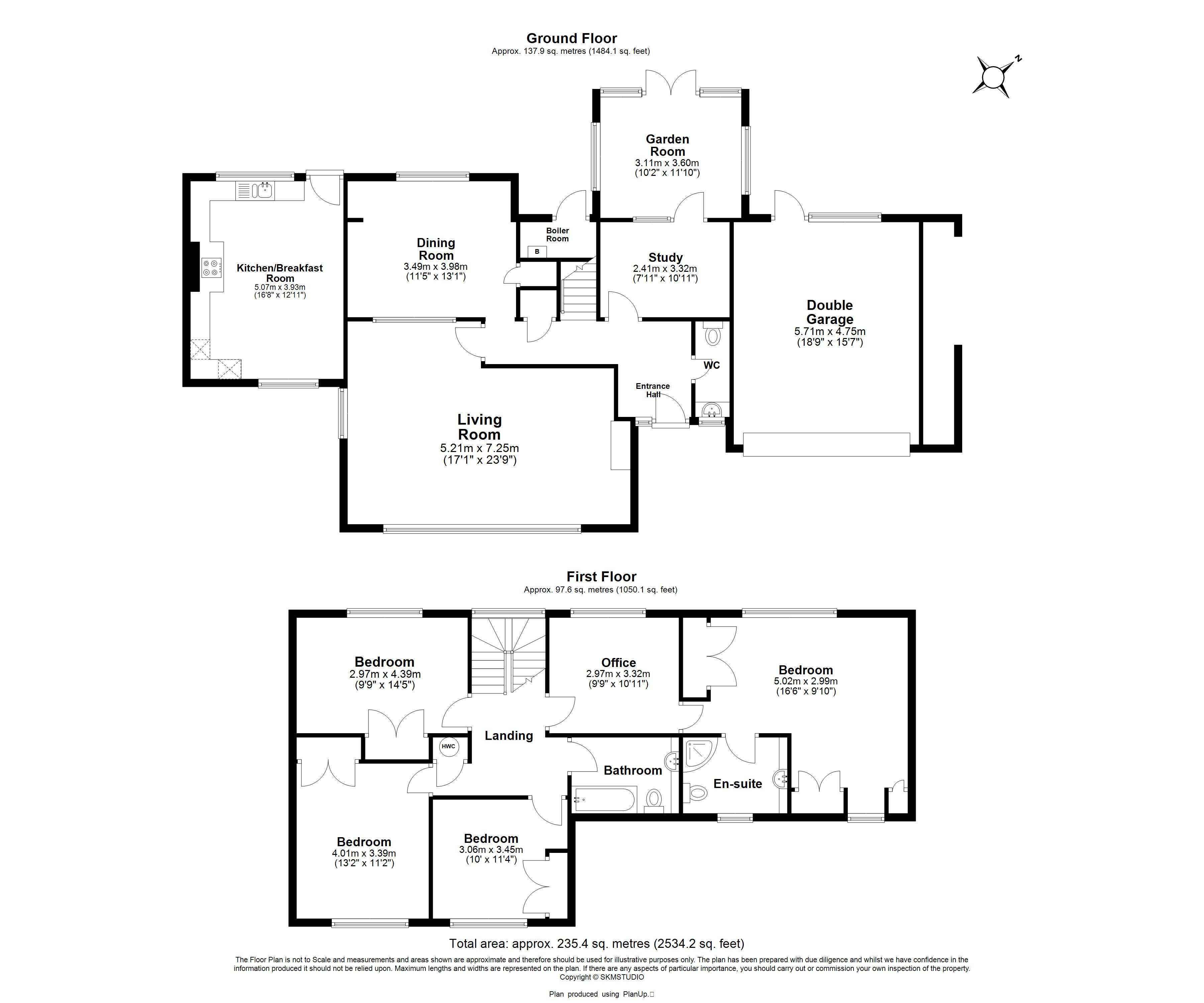 2, Wheatfield Avenue, Harpenden floorplan