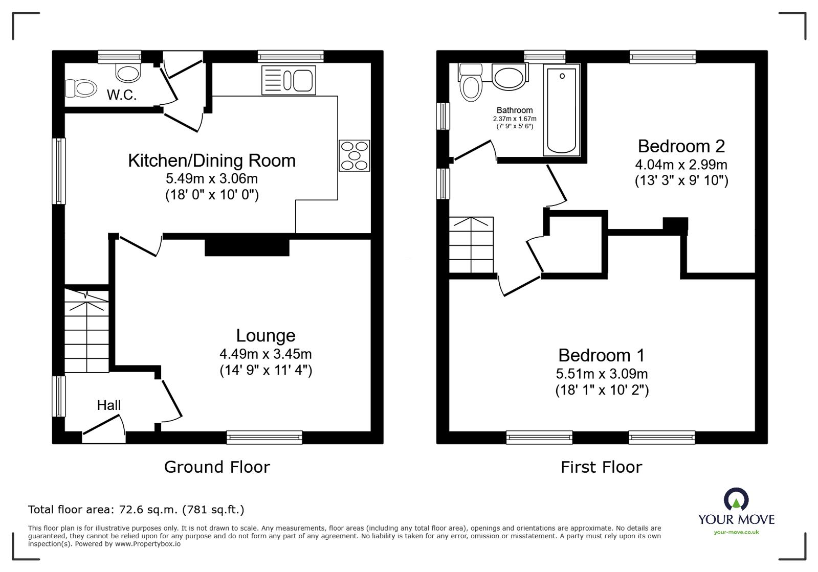86, Heathcote Street, Staffordshire floorplan