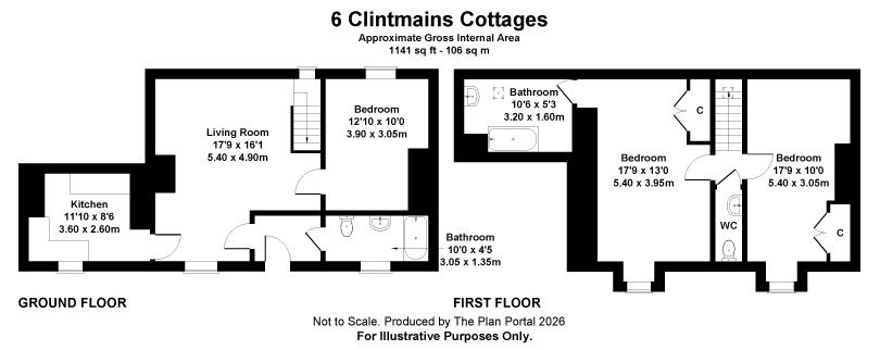 6, Clintmains Cottage, Clintmains, Melrose floorplan