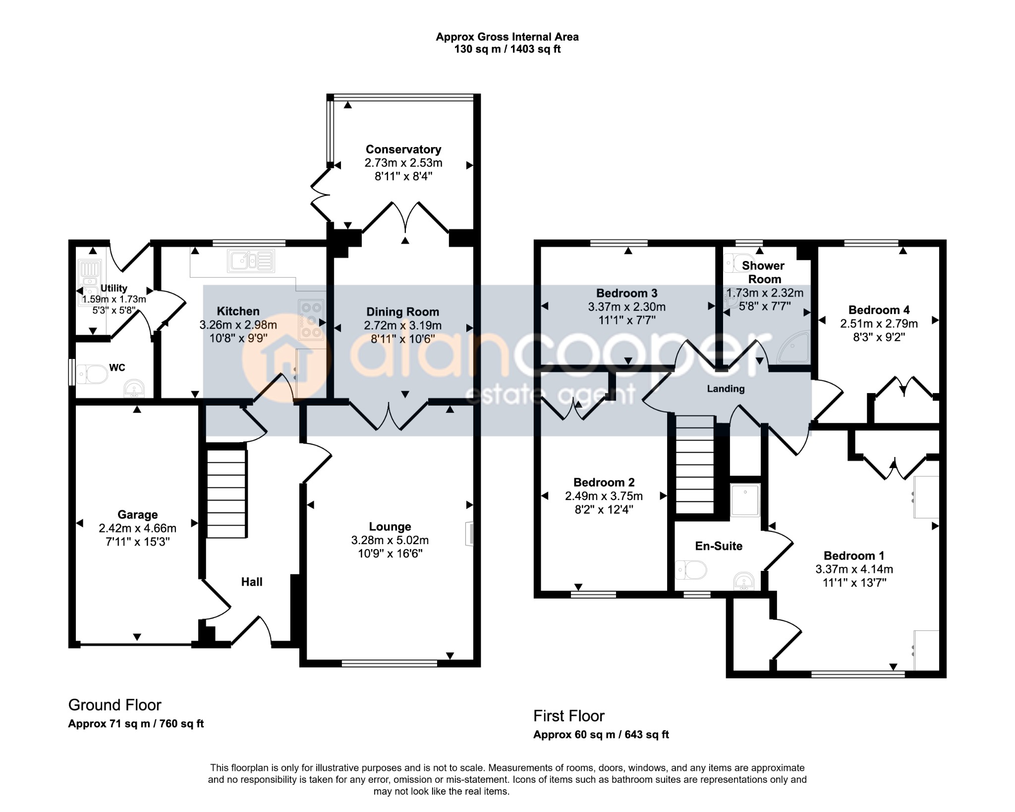 9 Eden Court, Nuneaton, Warwickshire floorplan