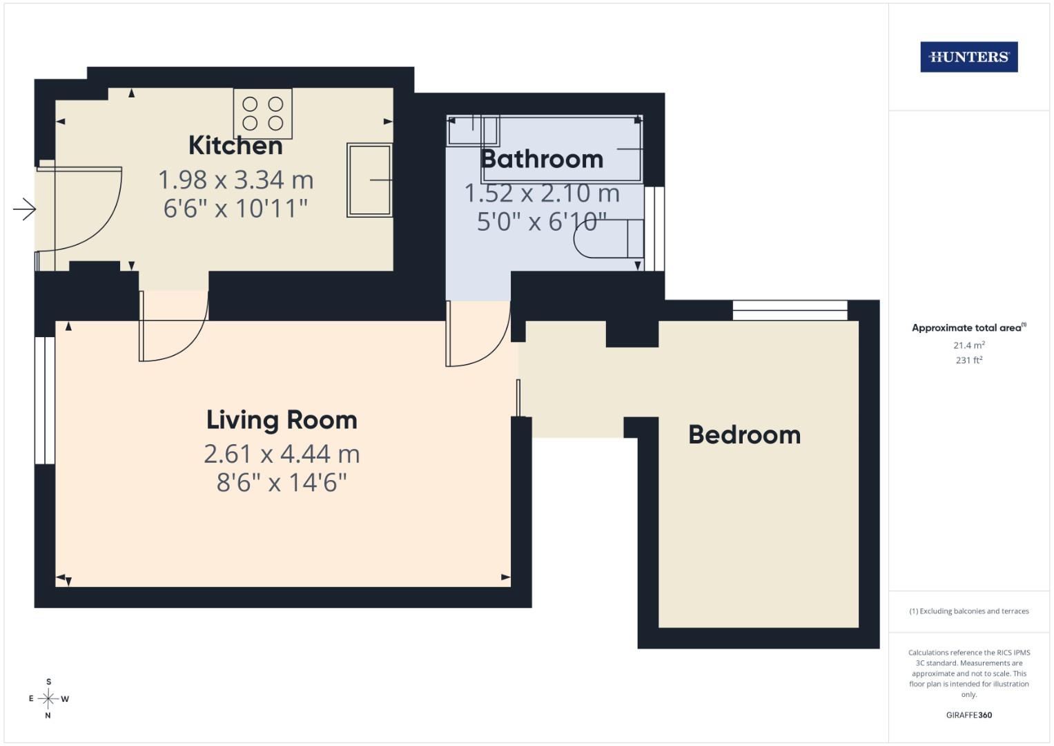 2H, Ascupart Street, Southampton floorplan