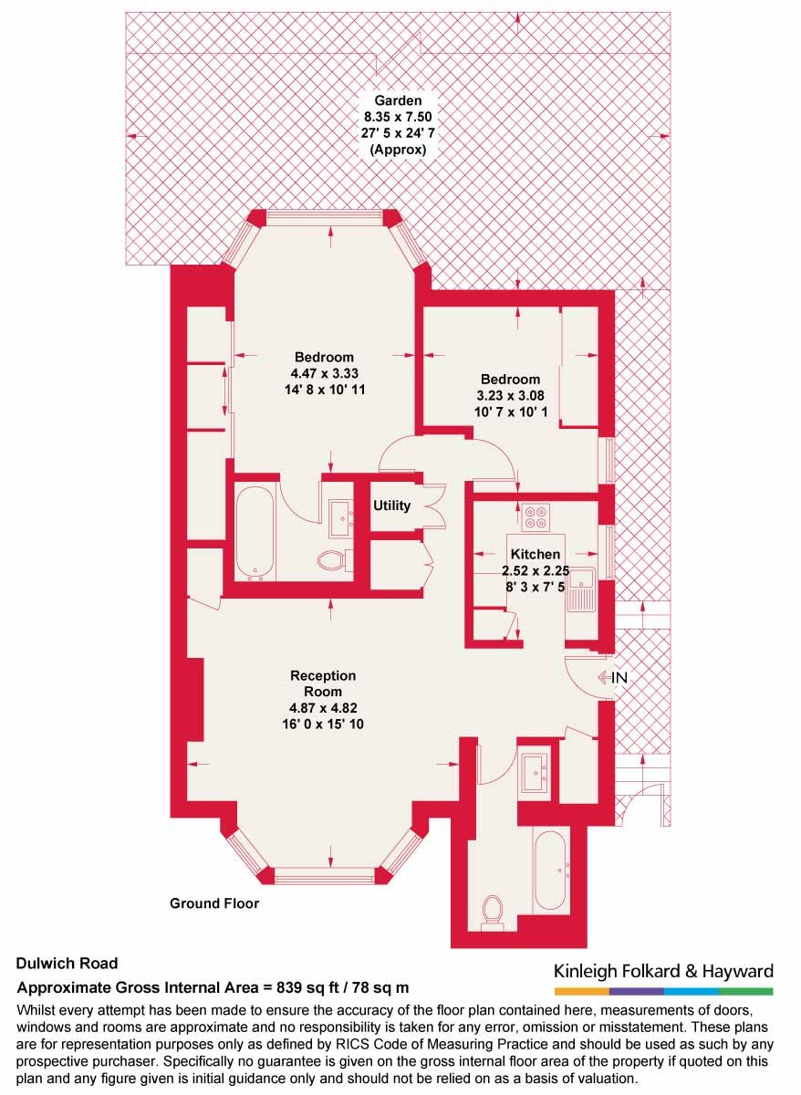 54A,, Dulwich Road, London floorplan