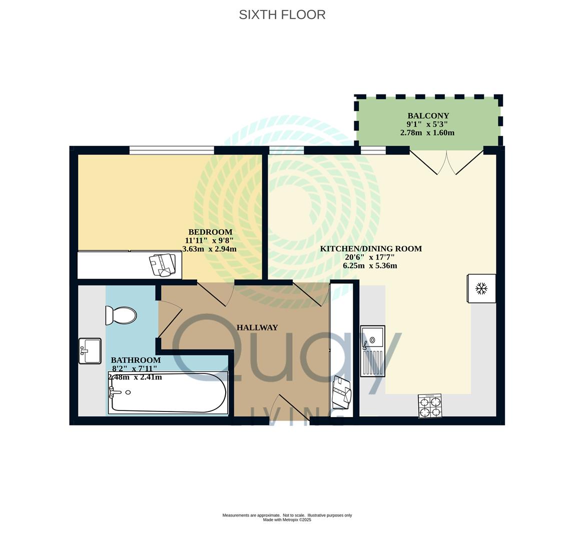 604, Orchard Plaza, Poole floorplan