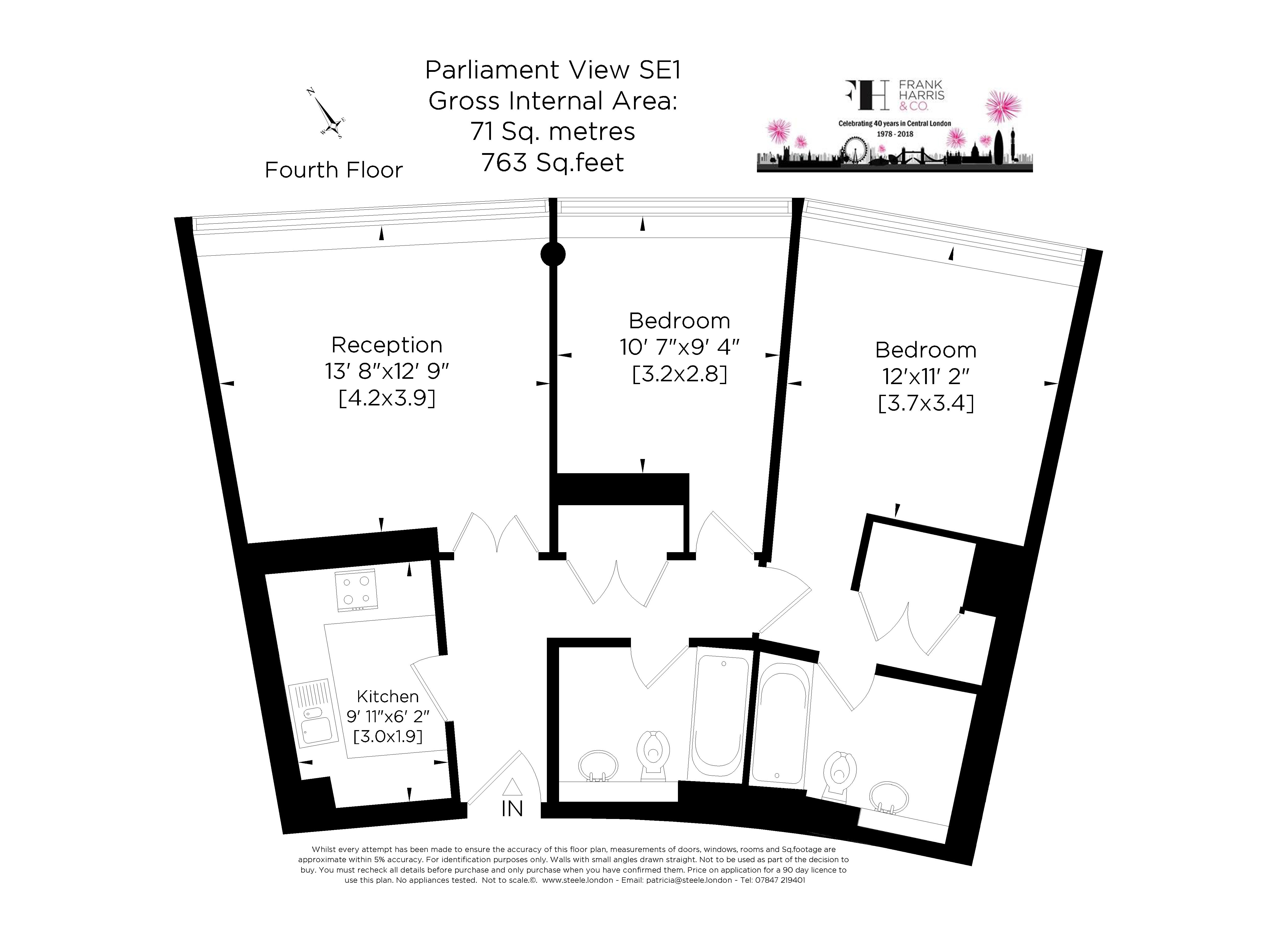 2 Bedrooms Flat to rent in Parliament View Apartments, 1 Albert Embankment, London SE1