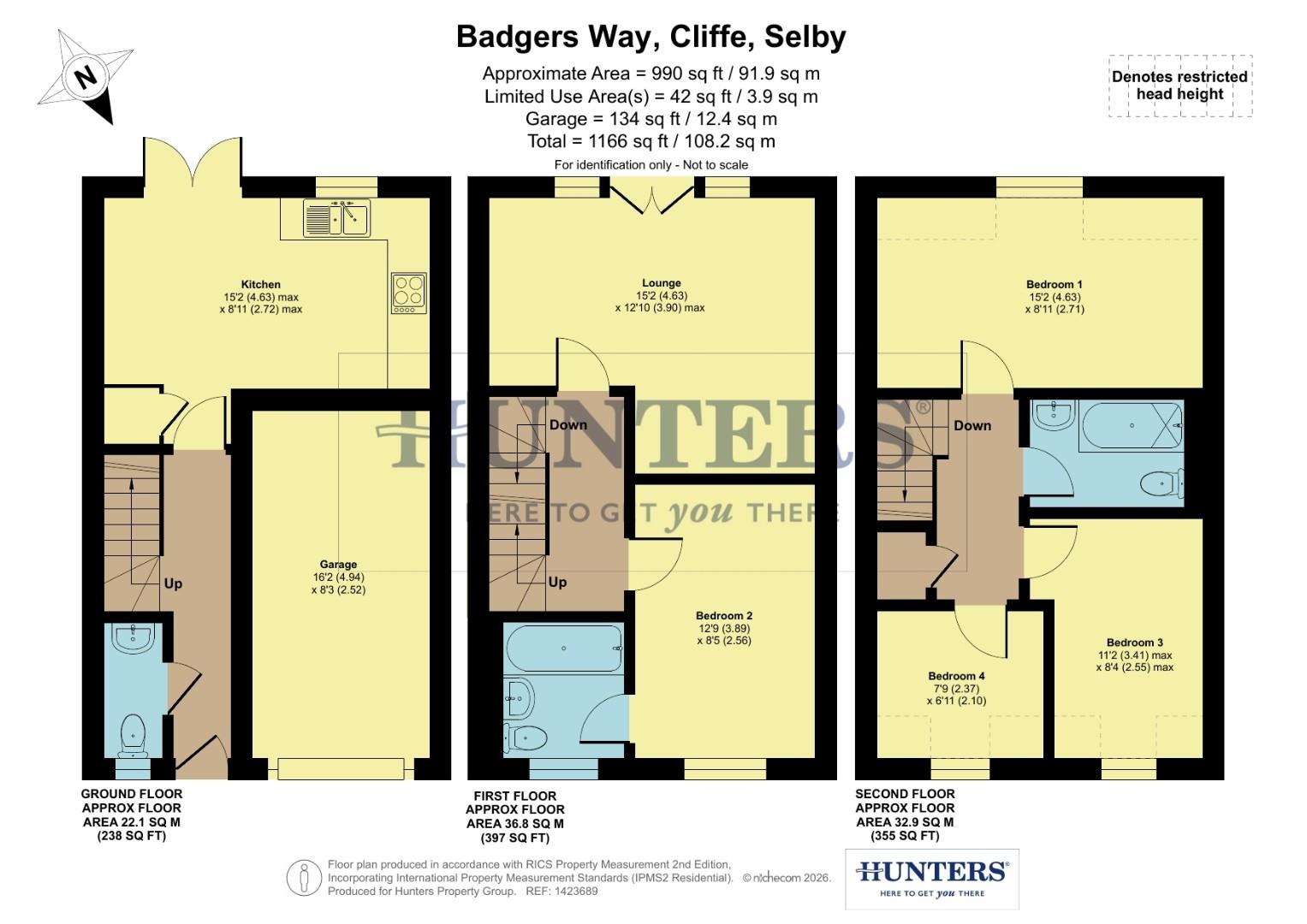 25, Badgers Way, Selby floorplan