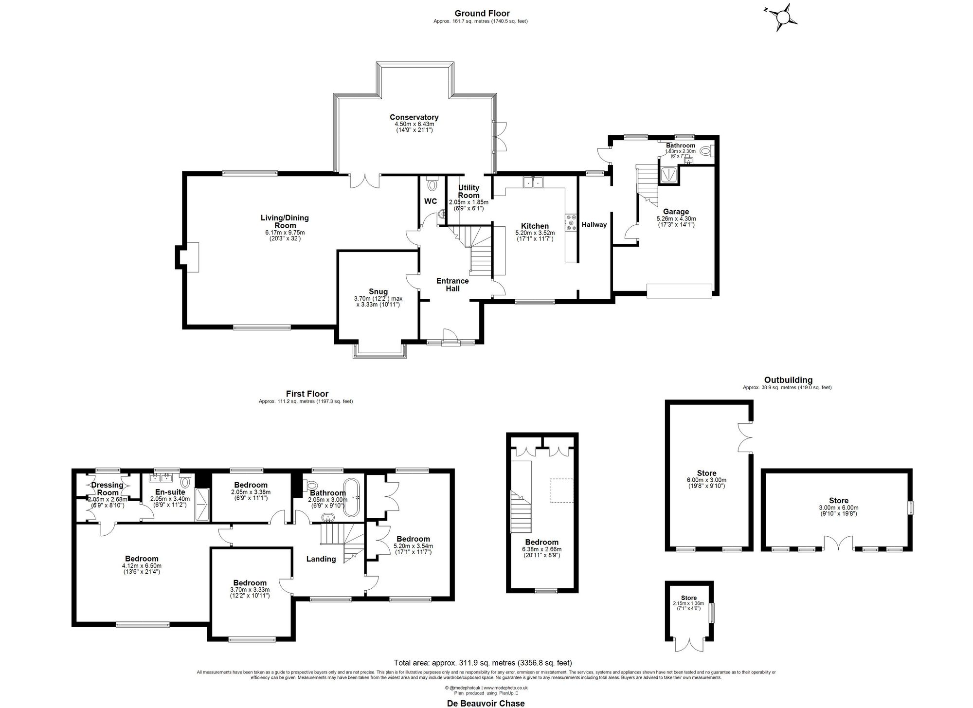 Roydene De Beauvoir Chase, Billericay floorplan