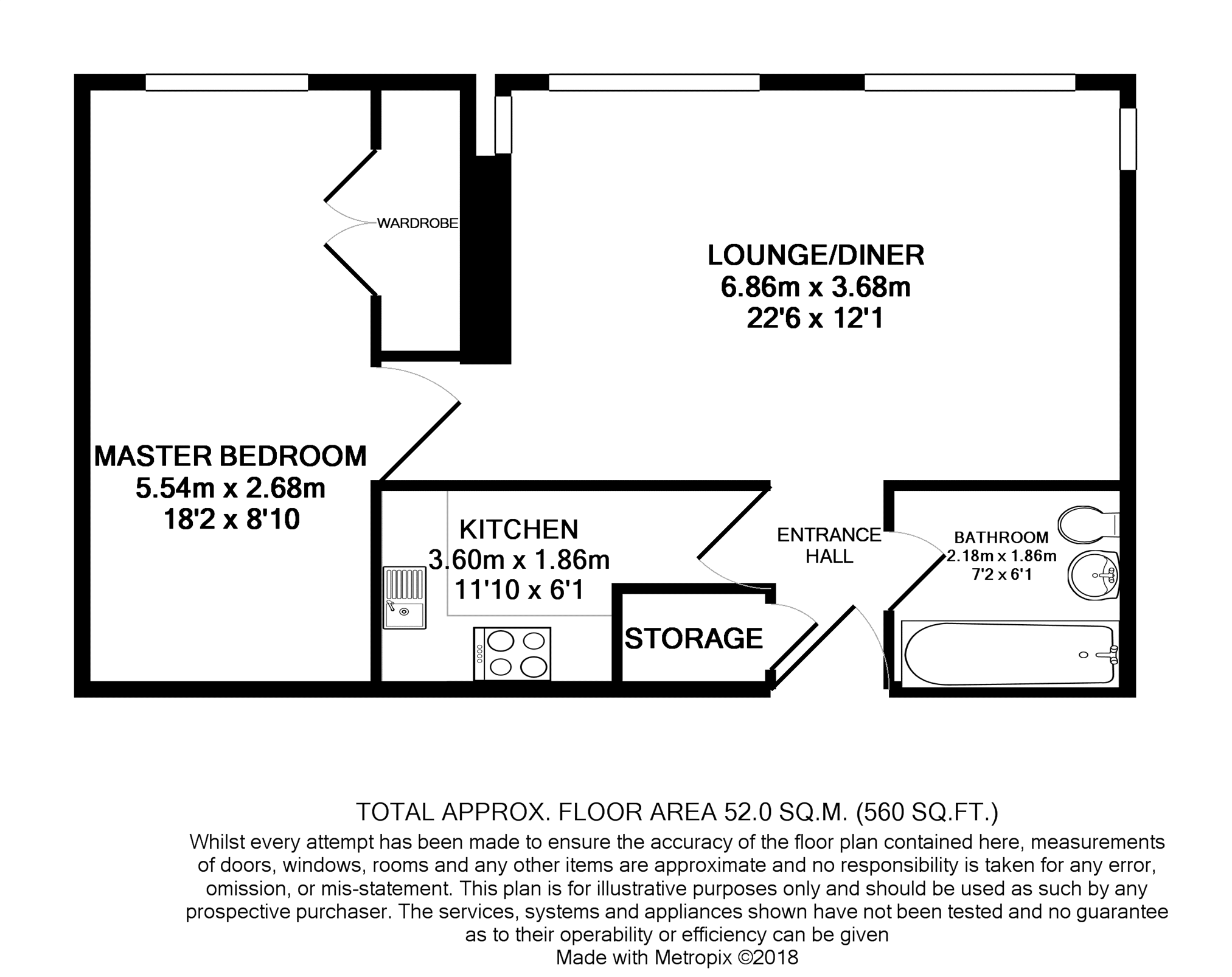 1 Bedrooms Flat to rent in 2 Barclay Road, Croydon CR0