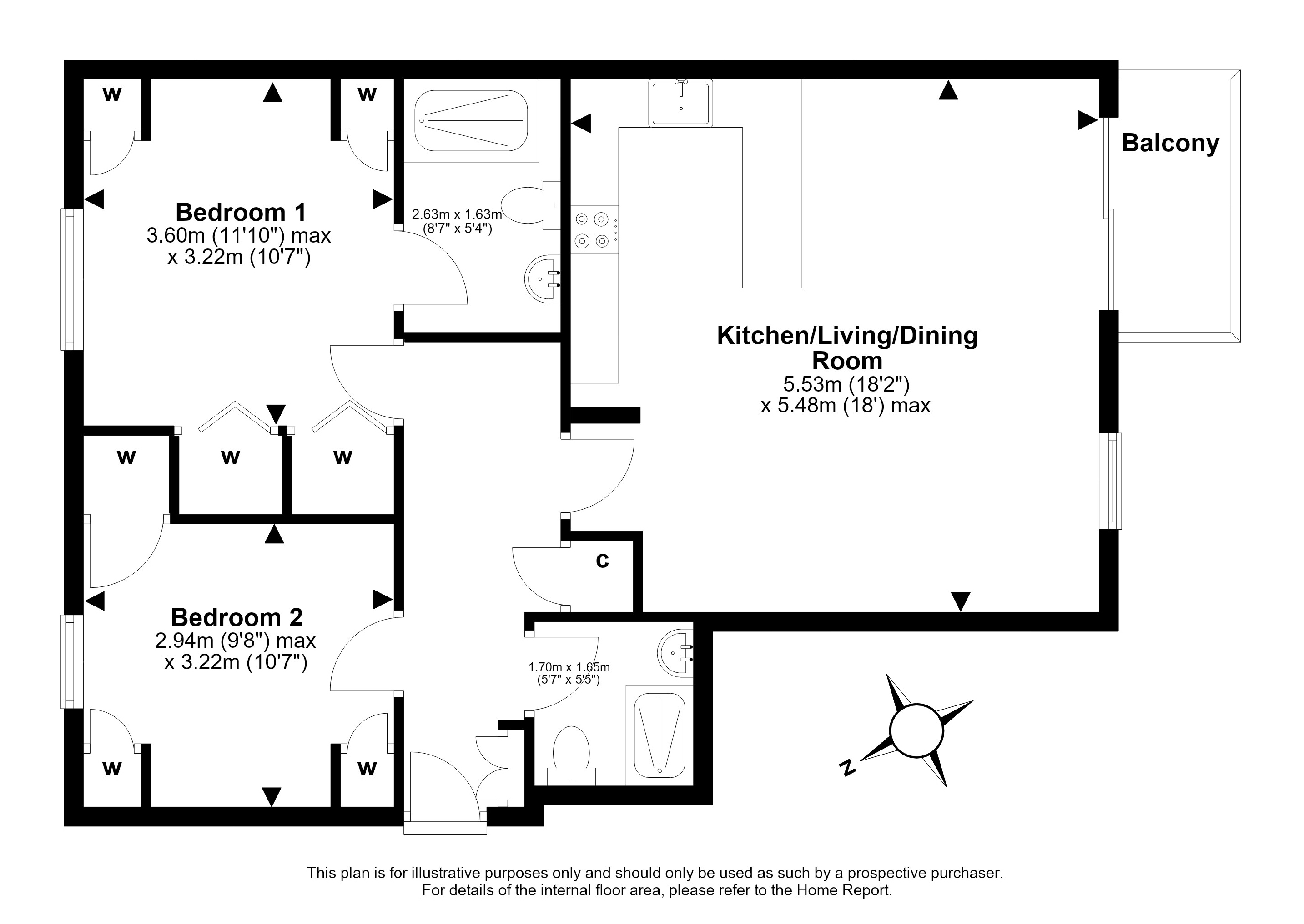 3/10, Albion Gardens, Easter Road, Edinburgh floorplan