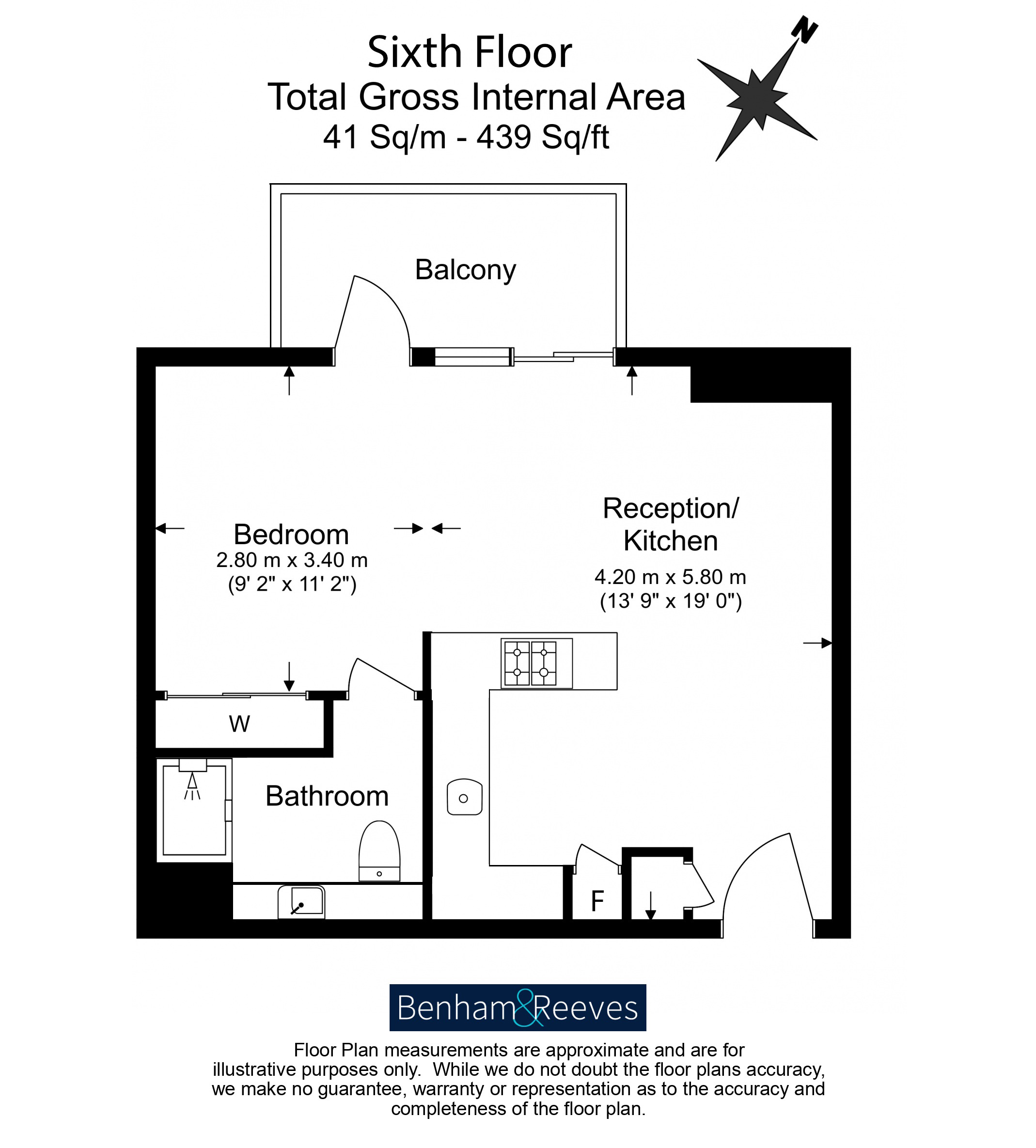 Flat 50, Sky Apartments,, Homerton Road, Homerton floorplan