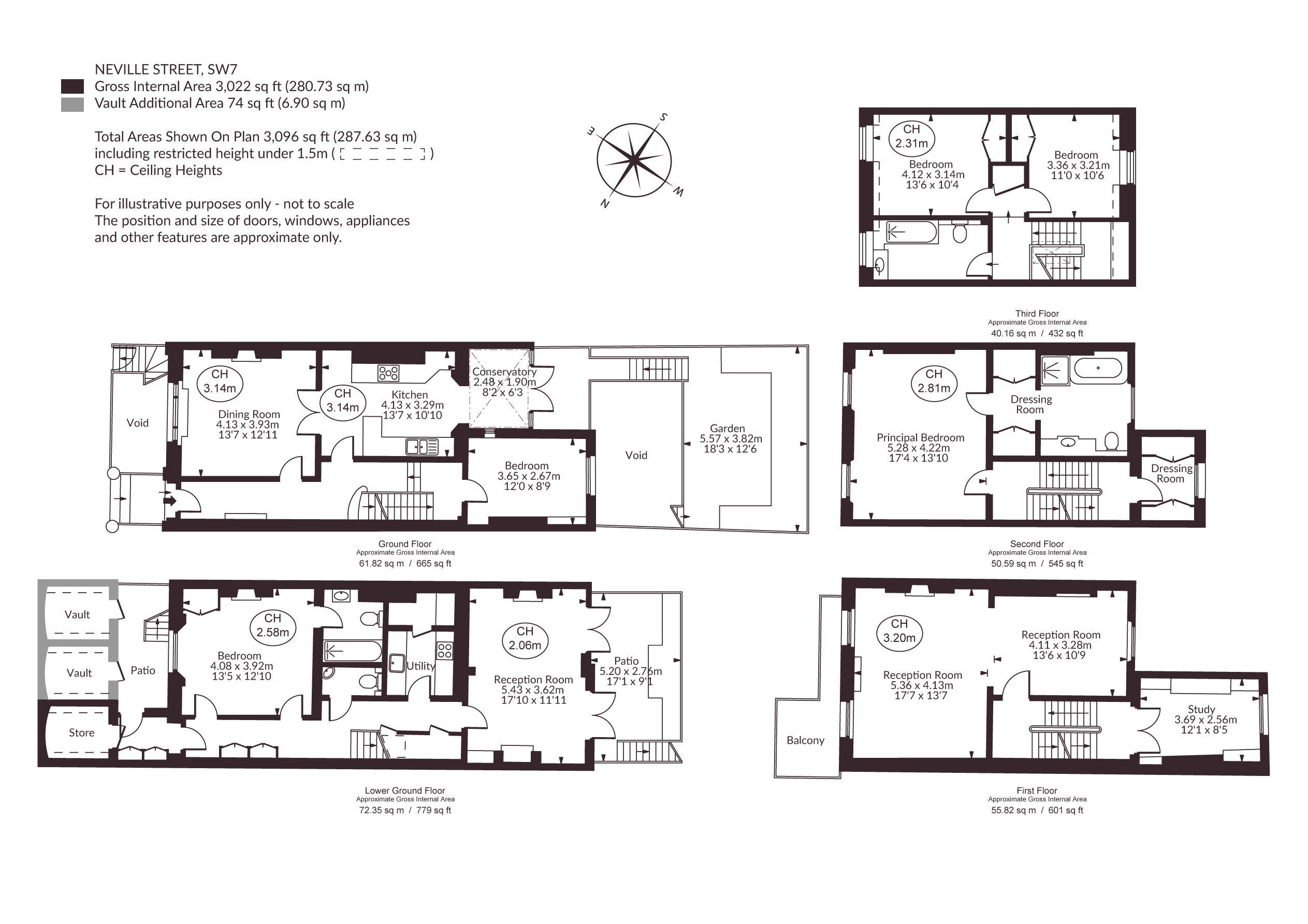 Neville Street, London floorplan
