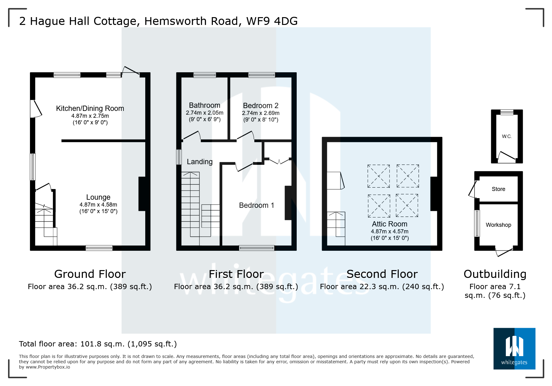 2 Hague Hall Cottage,, Hemsworth Road, Pontefract floorplan