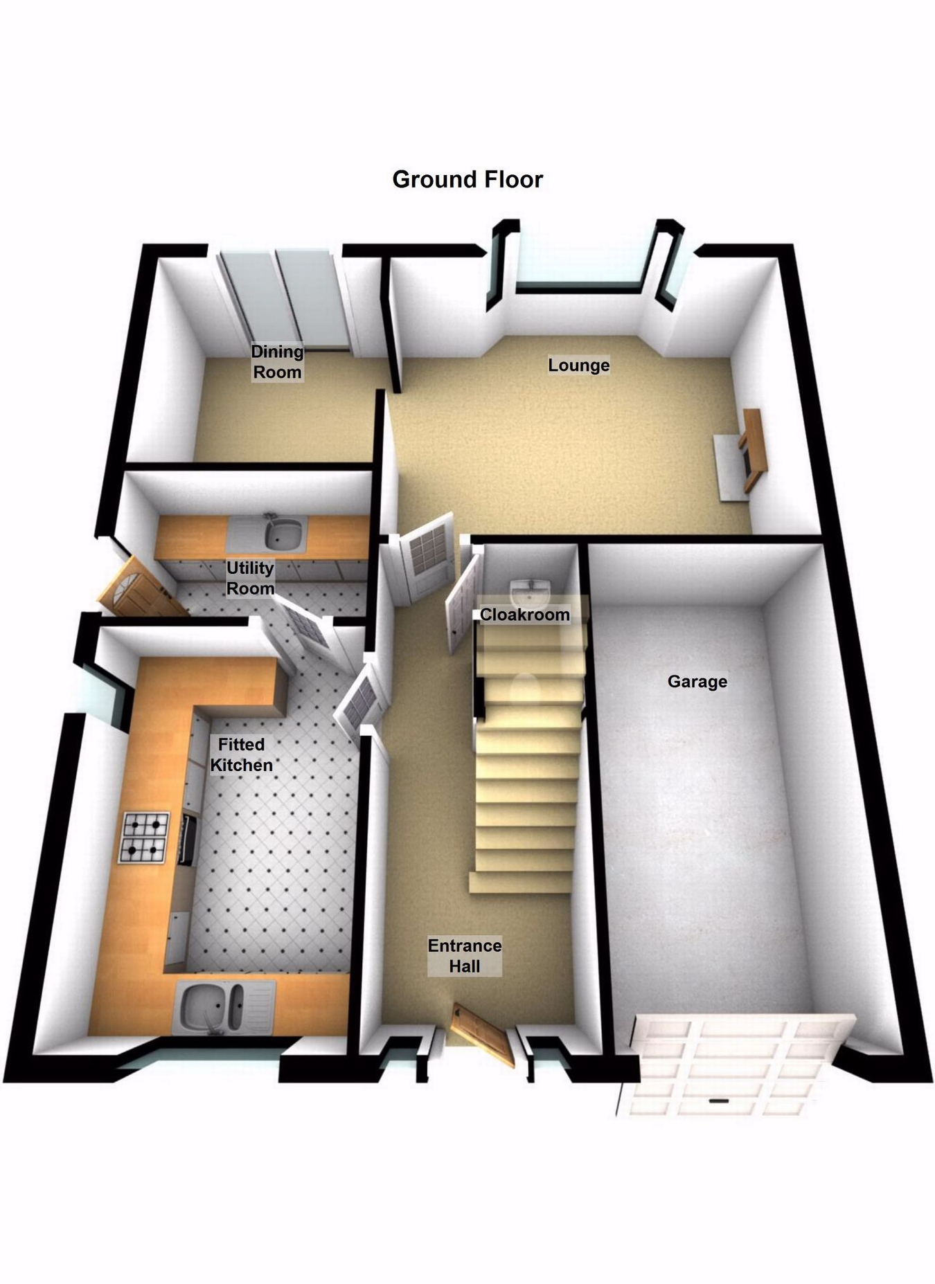 4 Bedrooms Detached house for sale in Pershore Drive, Branston, Burton-On-Trent, Staffordshire DE14