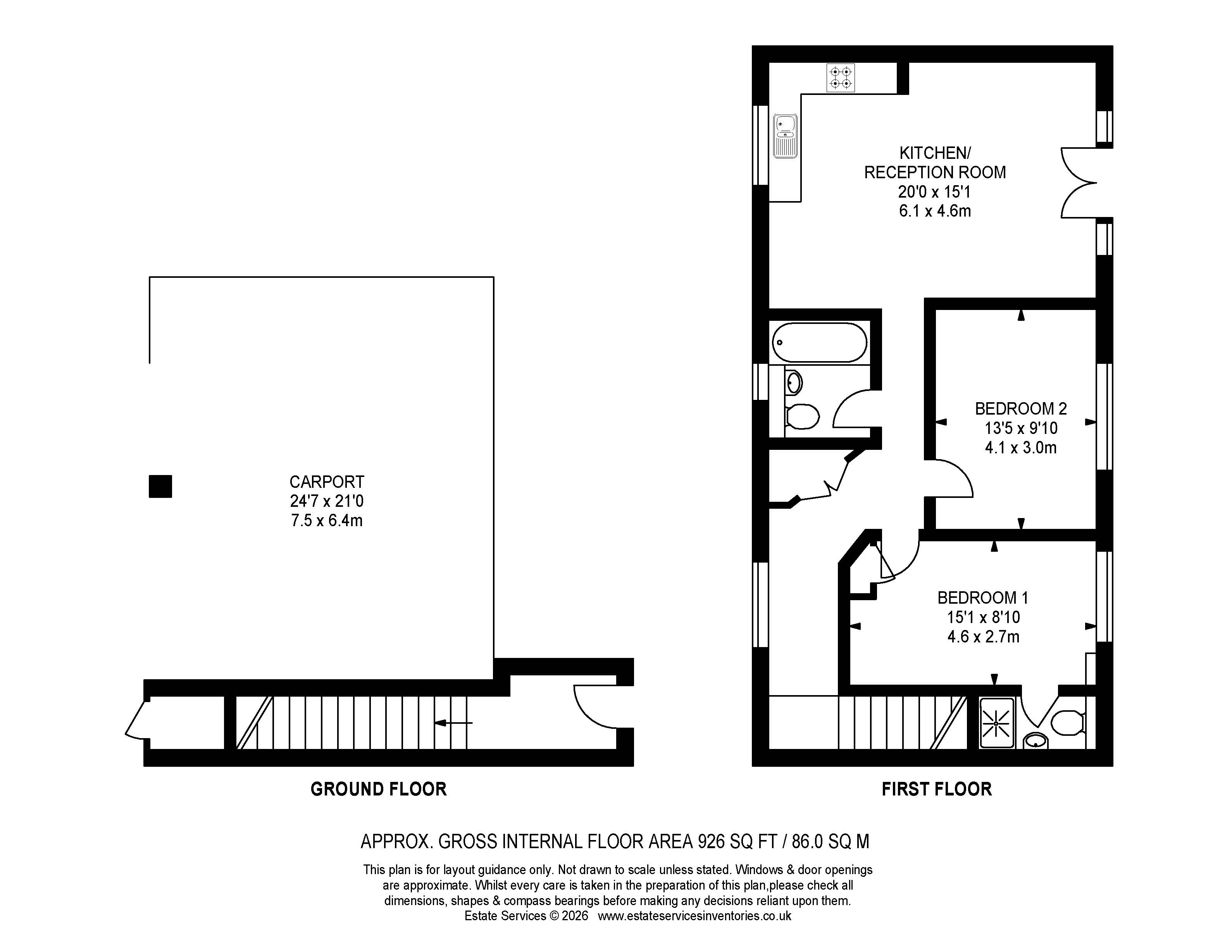 131, Oak Avenue, Wokingham floorplan