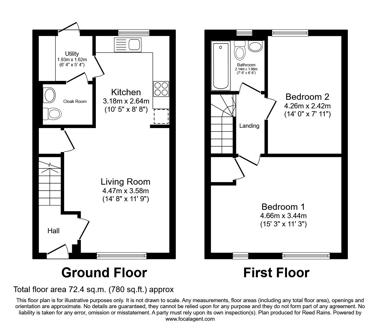 12, Keele Walk, Manchester floorplan