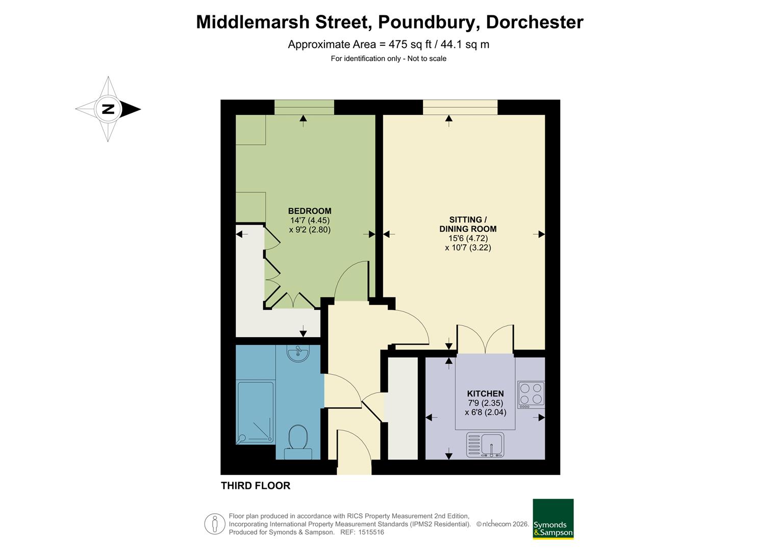 Apartment 27, Fleur De Lis, Middlemarsh Street, Dorchester floorplan