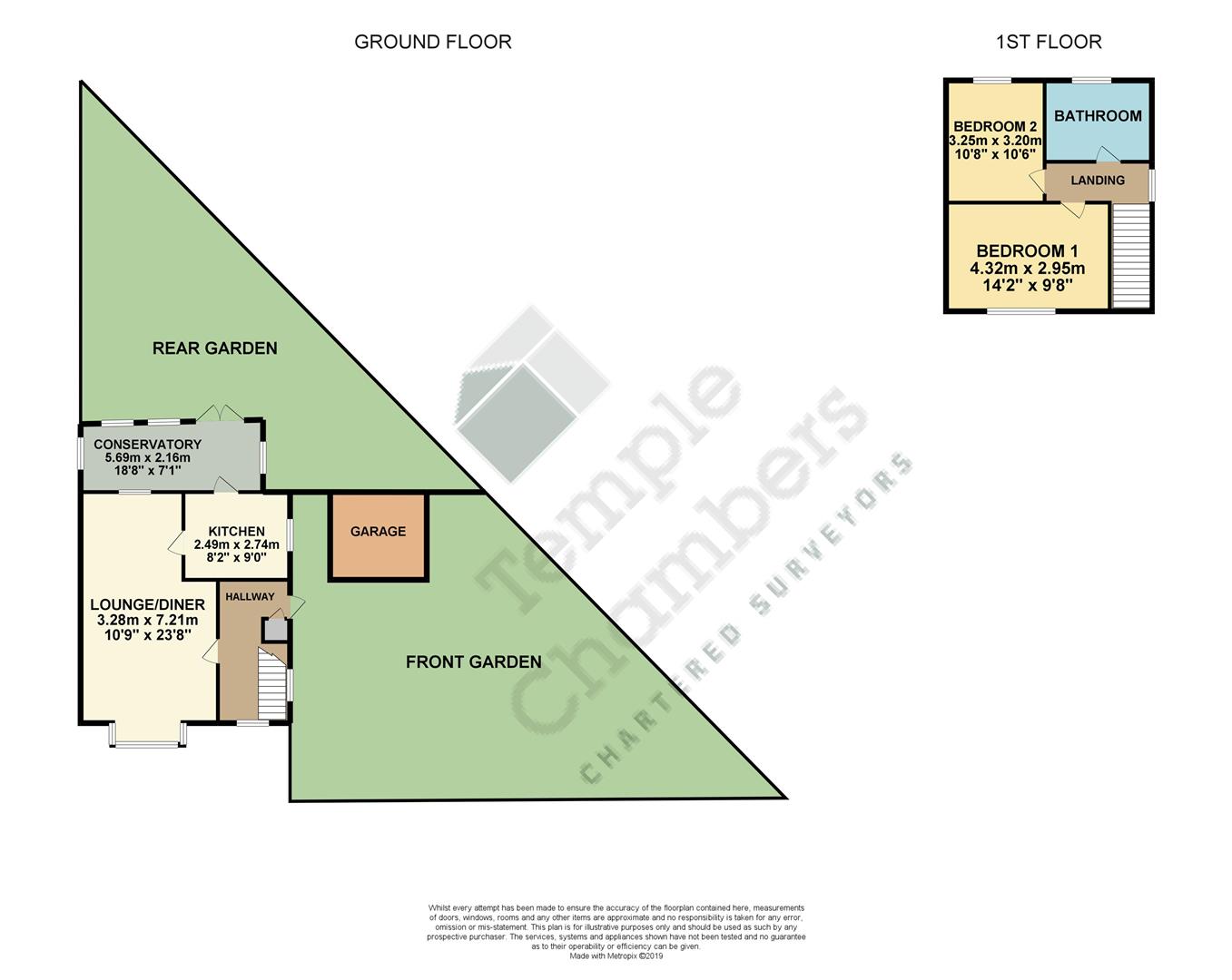 2 Bedrooms End terrace house for sale in Cecil Road, Cheshunt, Herts EN8