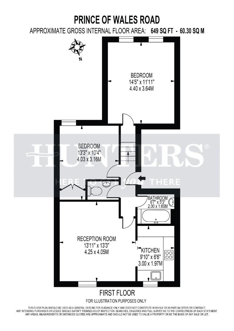 Flat 3, 11, Prince Of Wales Road, Sutton floorplan