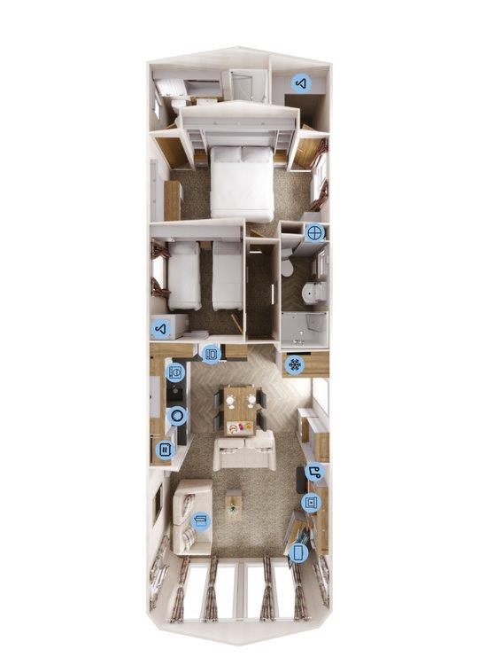 Willerby Sheraton - LH0033,, Colchester Country Park, Colchester floorplan
