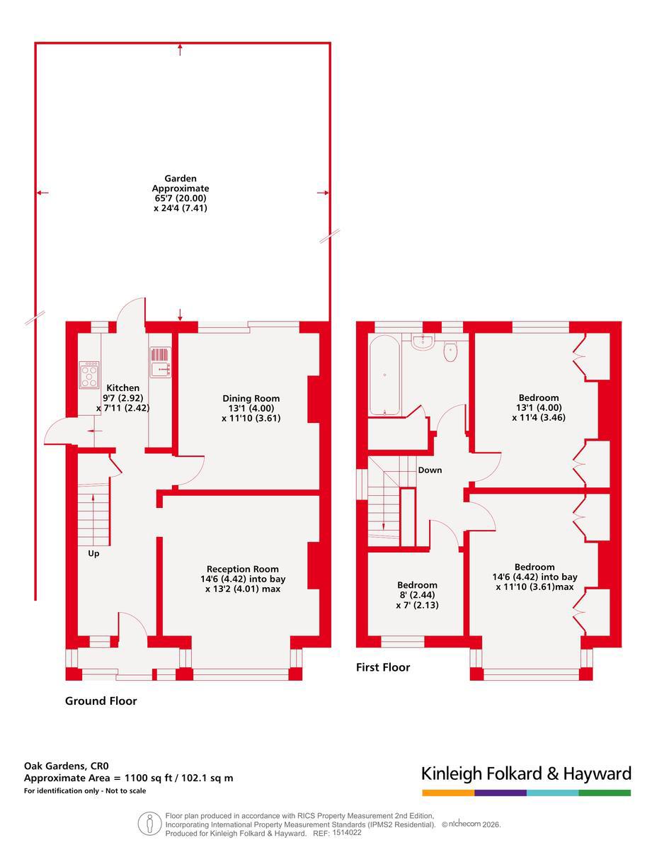 1, Oak Gardens, Croydon floorplan