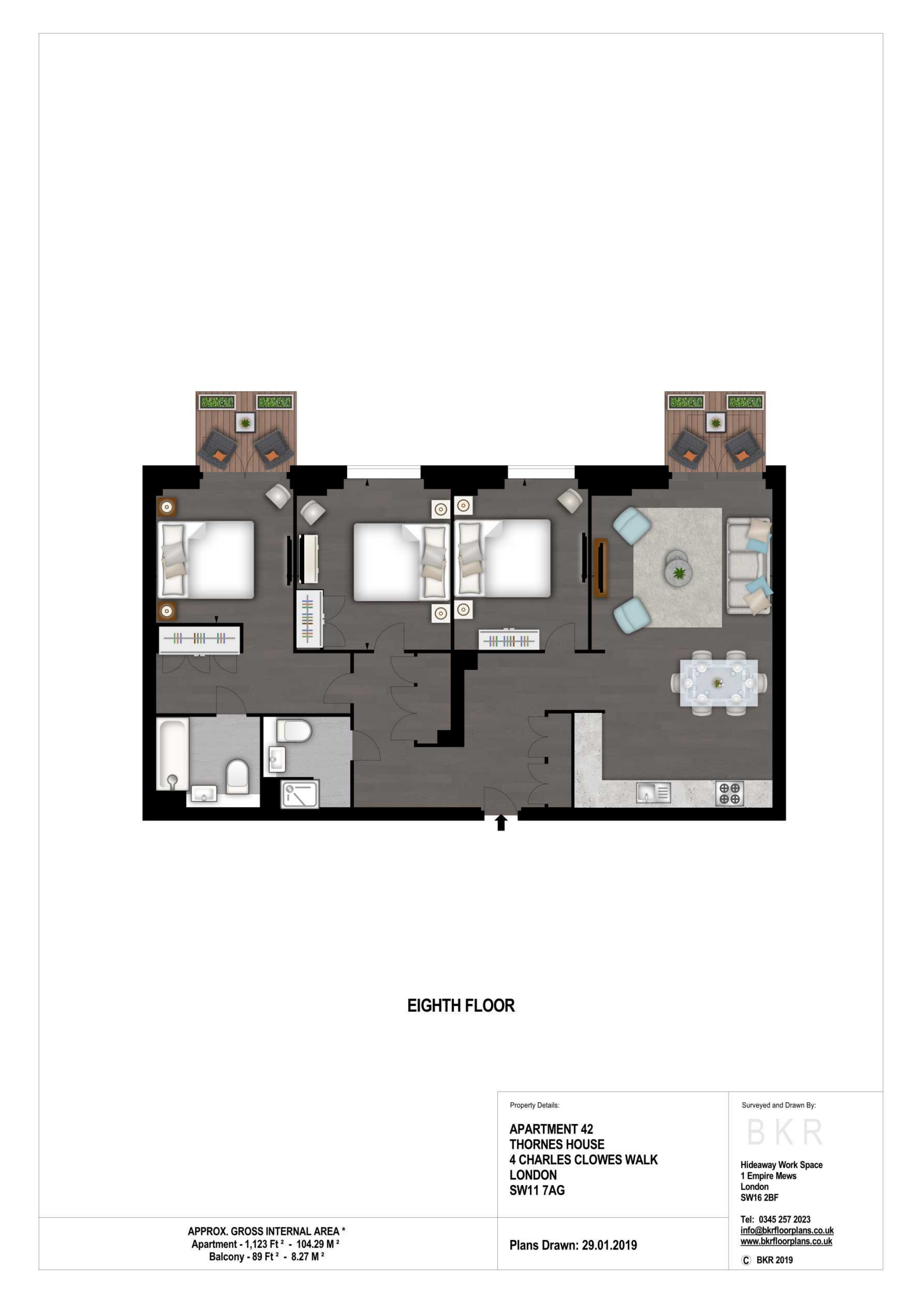 42, Thornes House, London floorplan