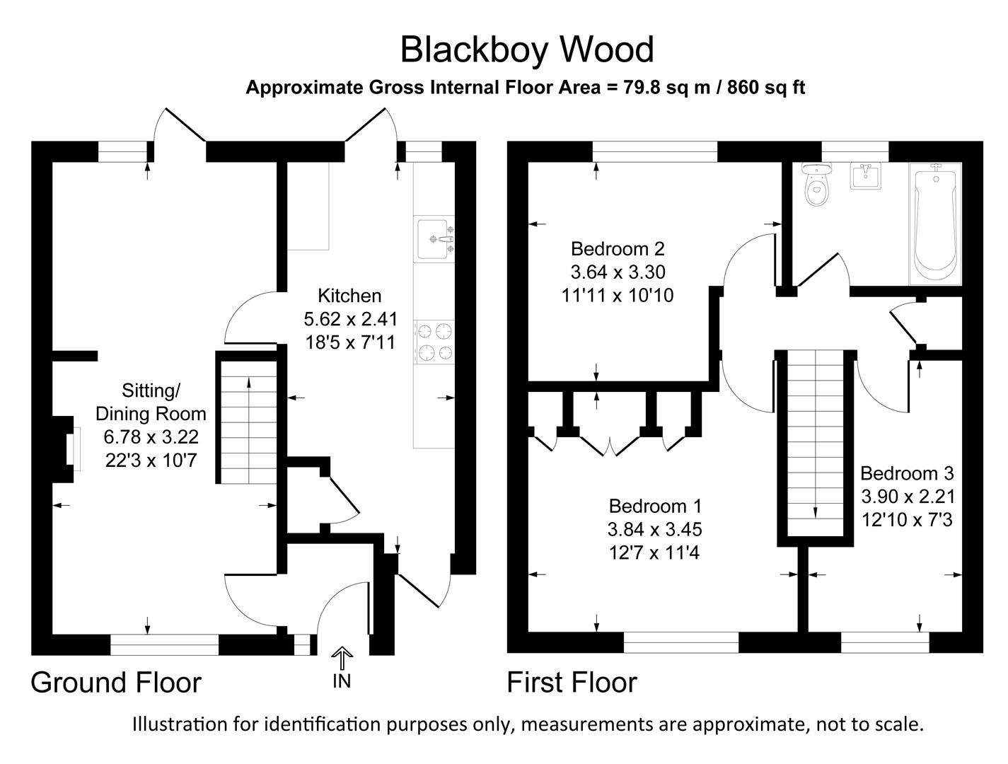 50, Black Boy Wood, St. Albans floorplan