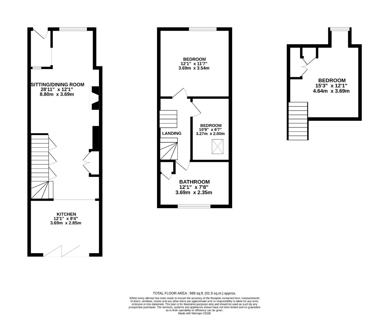 3 Victoria Place, Rectory Lane, Hythe floorplan