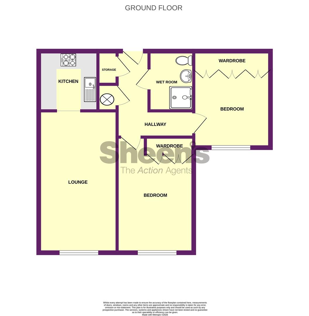 1 Elizabeth Court, Louise Close, Walton-on-the-Naze floorplan