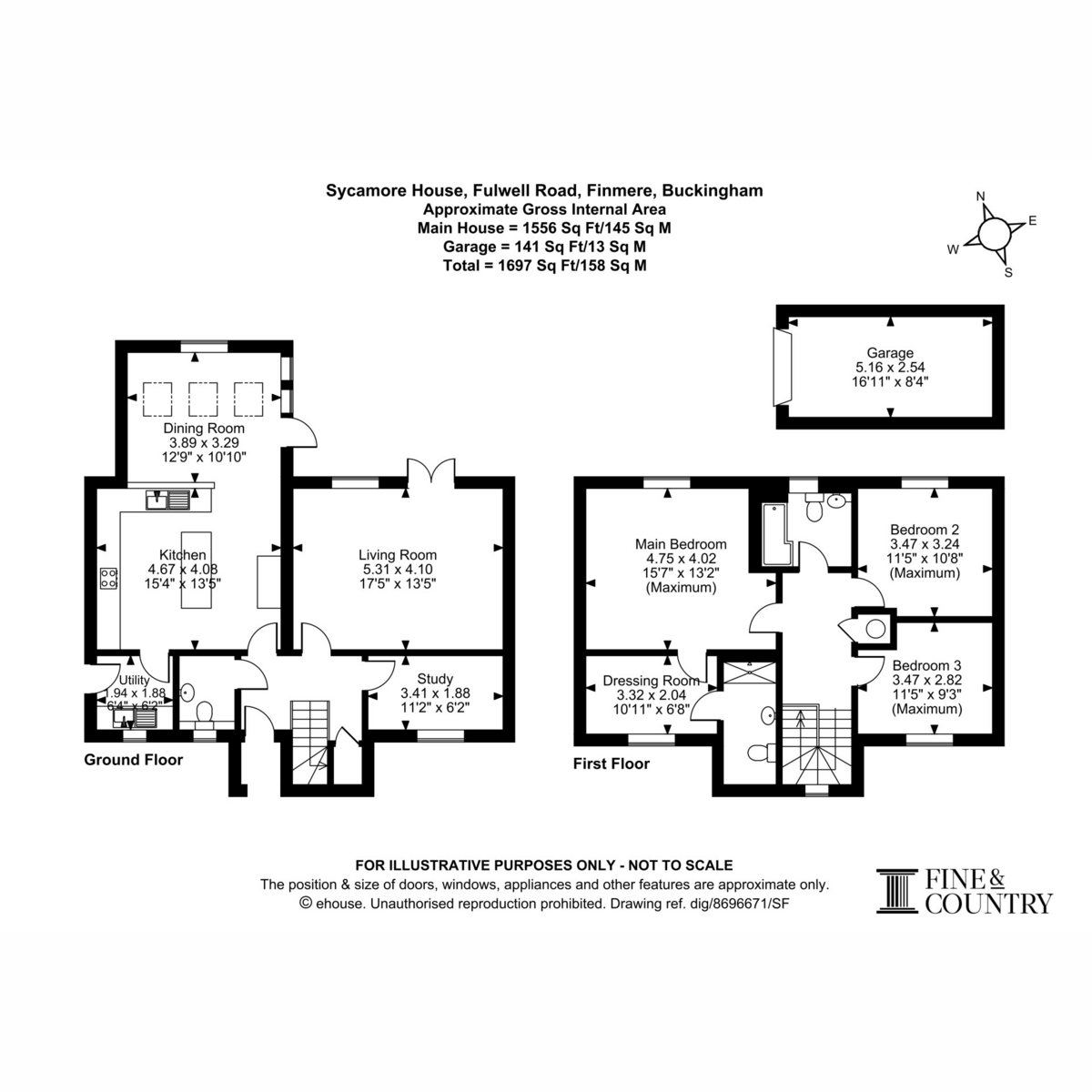 Sycamore House, Fulwell Road, Buckingham floorplan