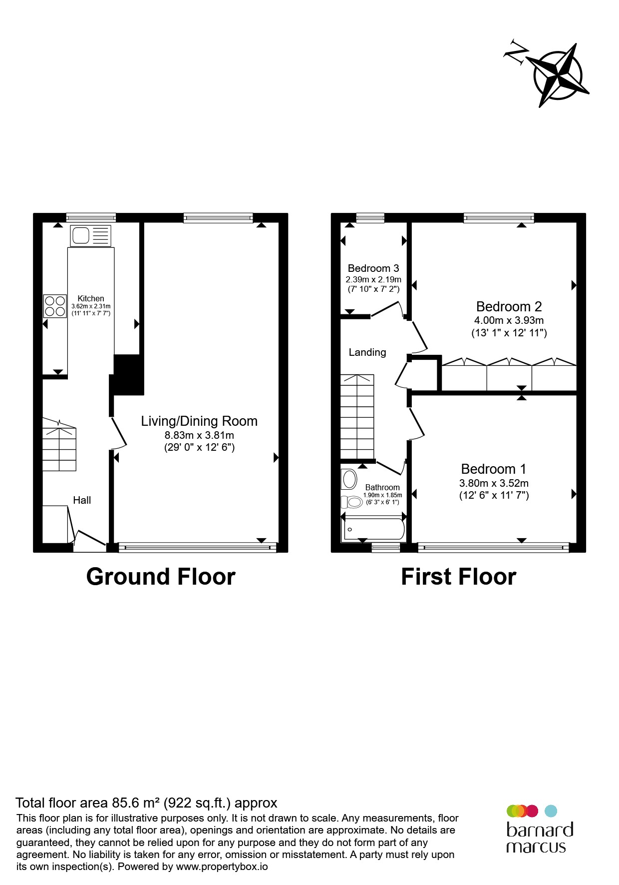 1301a, High Road, London floorplan