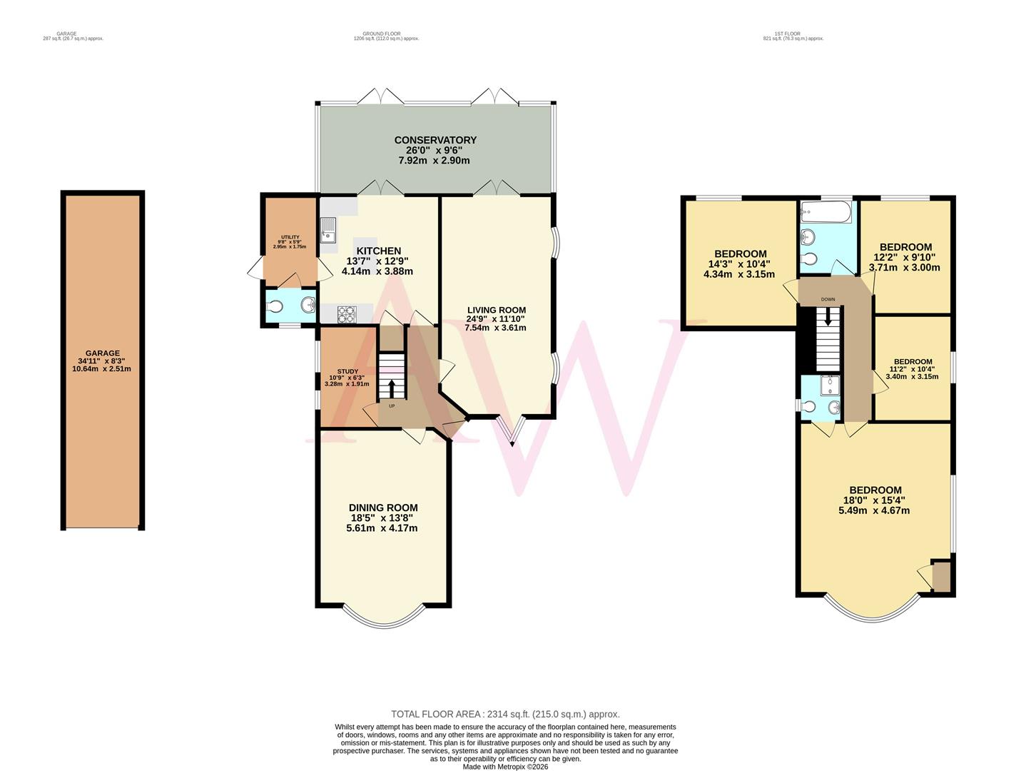73, Elmroyd Avenue, Potters Bar floorplan