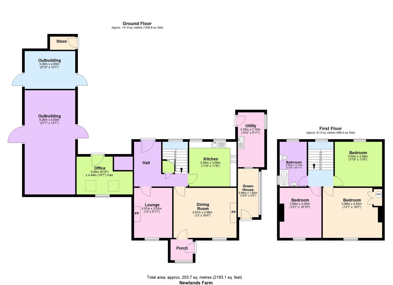 Newlands Farmhouse, Newlands Farmhouse, Wigton floorplan