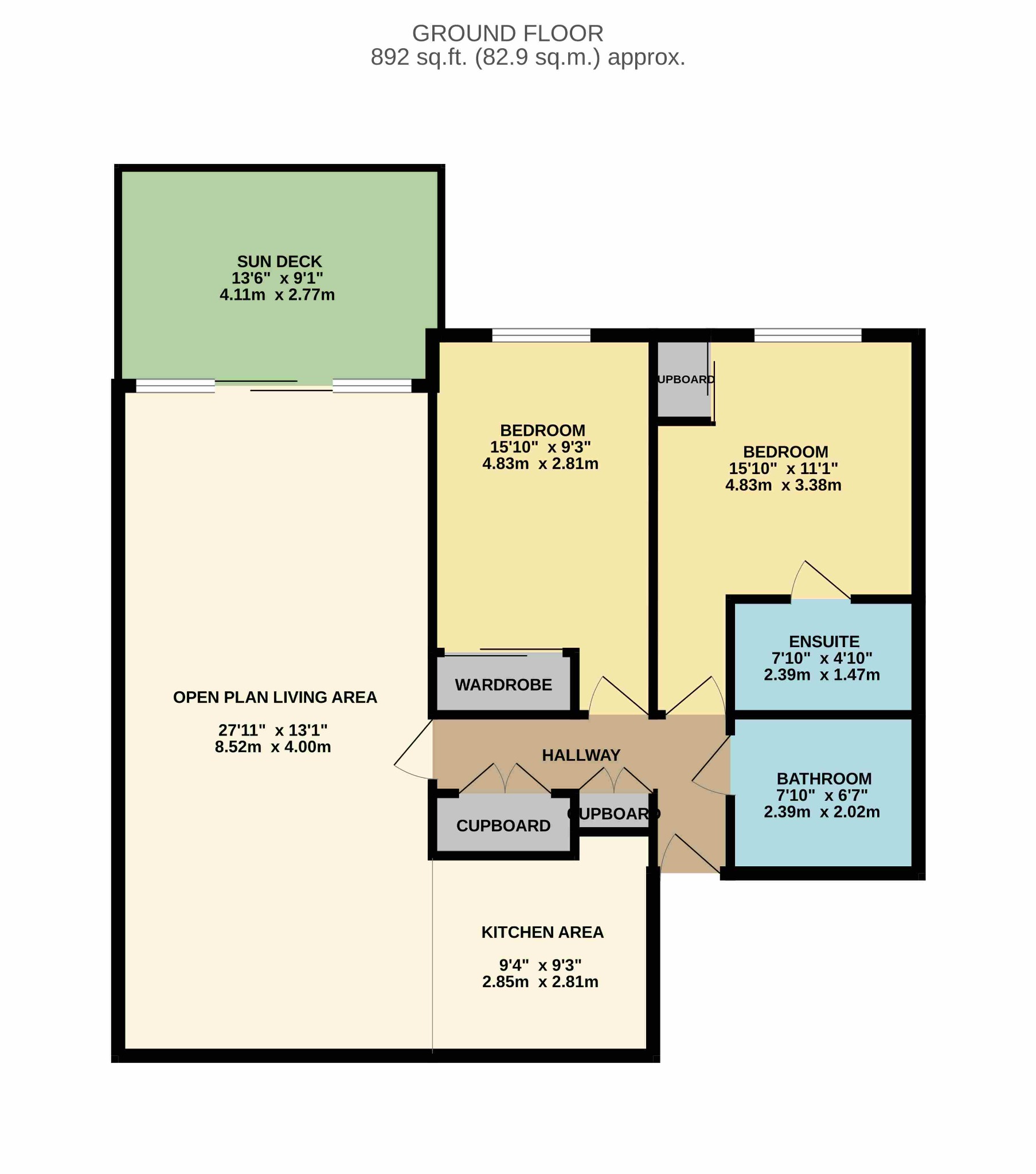 Flat 27, 17 Marrowbone Slip, Devon floorplan