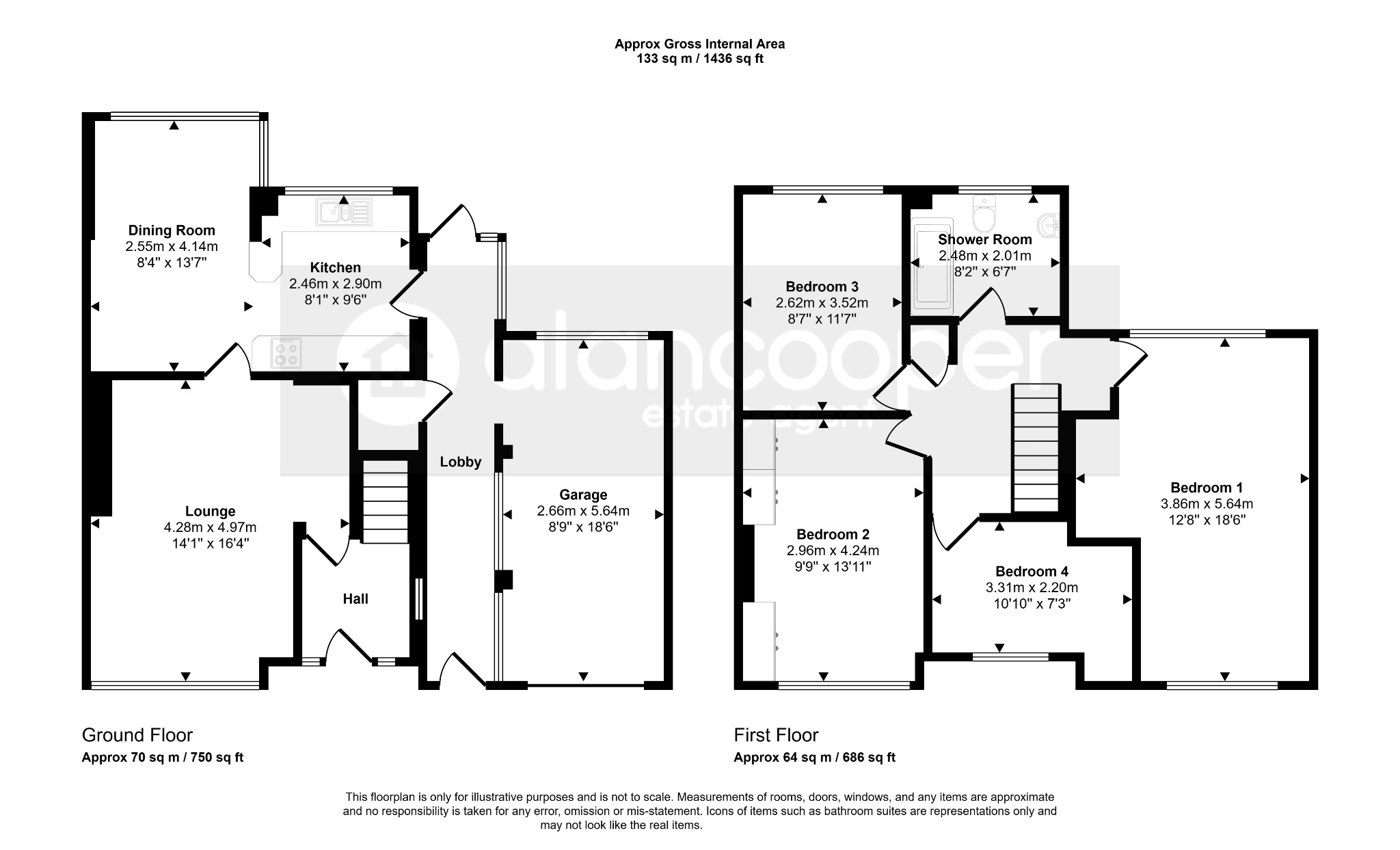 4 Prescelly Close, Nuneaton, Warwickshire floorplan