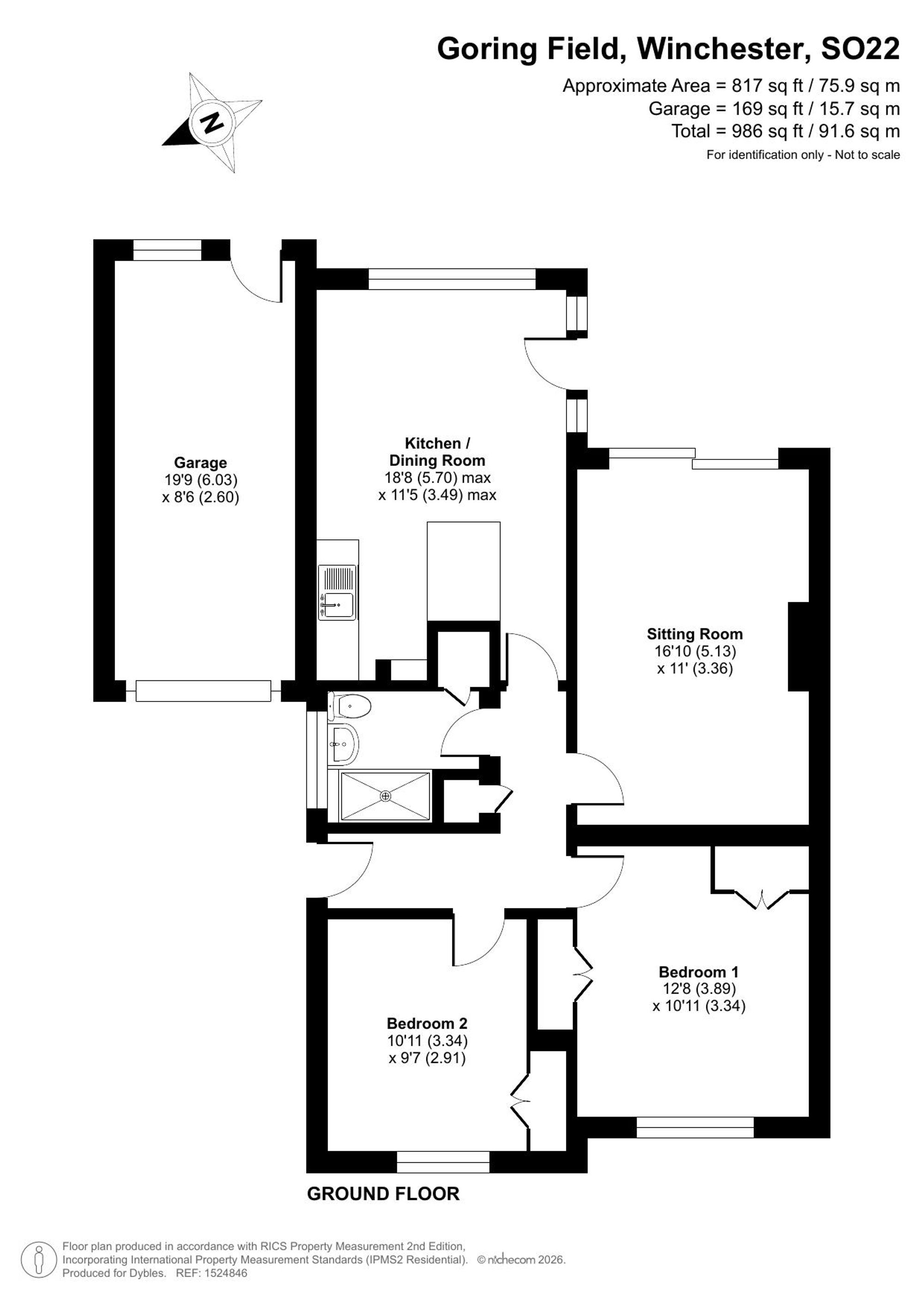14 Goring Field, Winchester floorplan