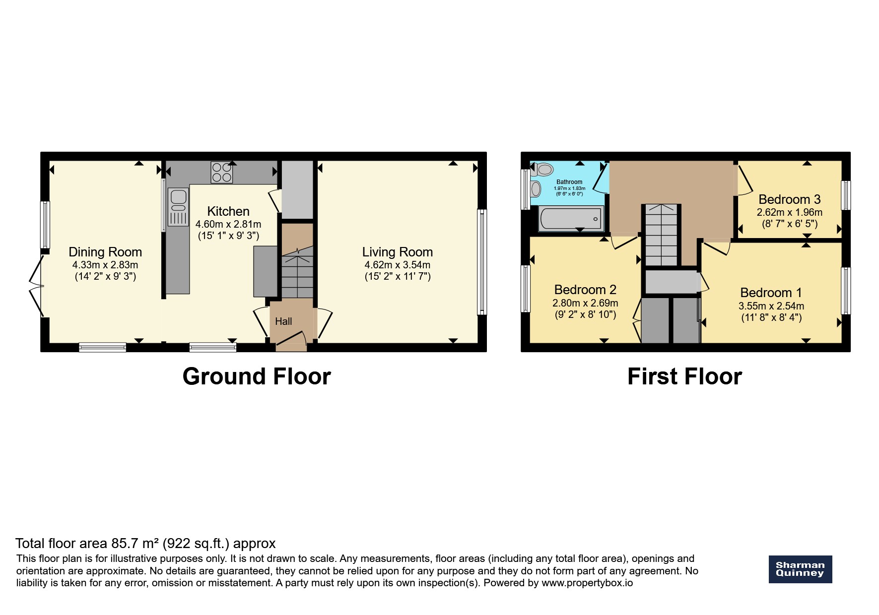 9, Westfield Road, Huntingdon floorplan