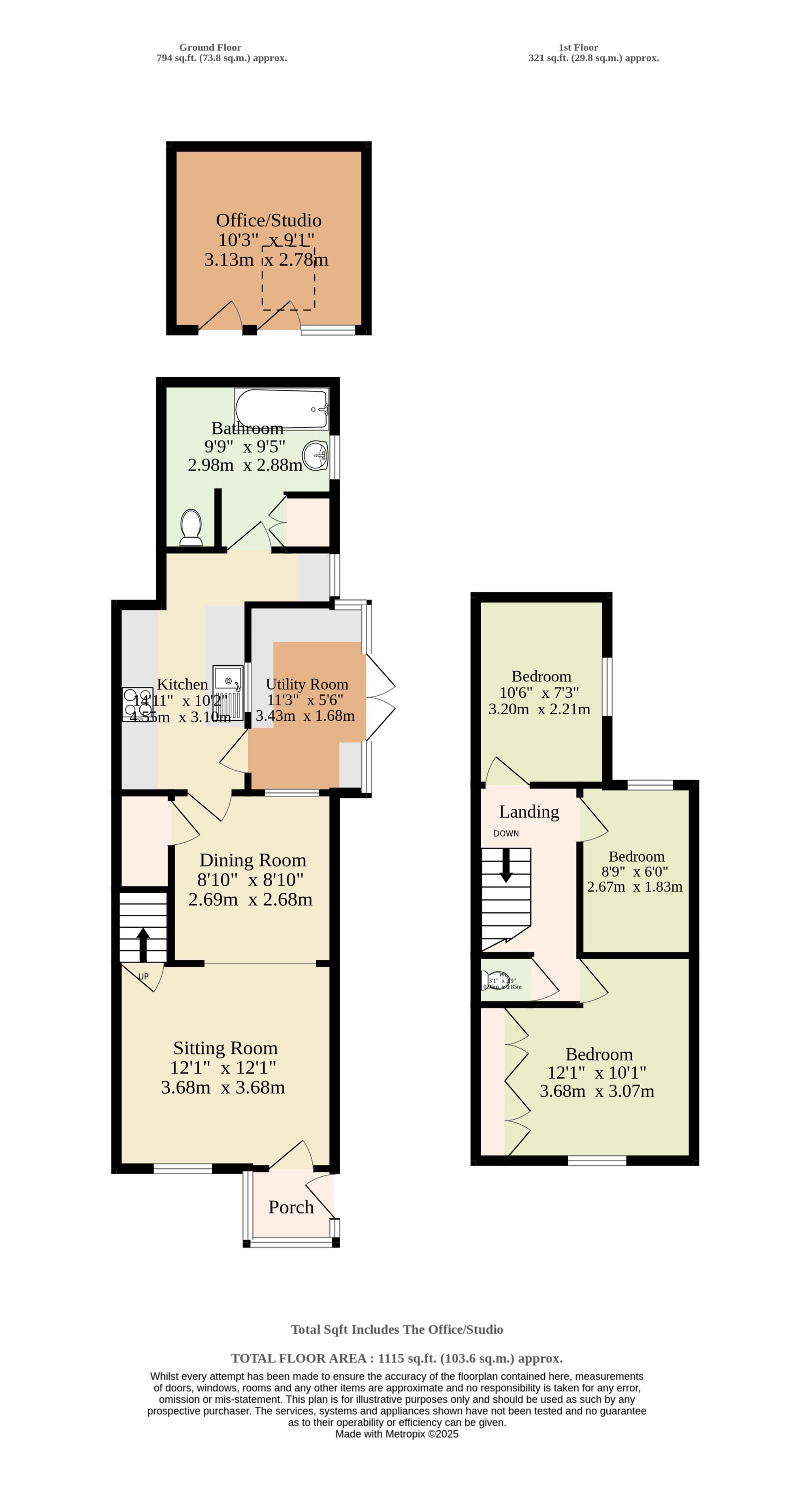 1 Harvey Cottages Station Road, Dereham floorplan