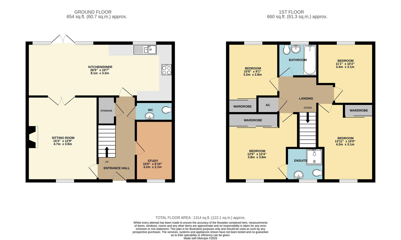 14, Furrow Close, Worcester floorplan
