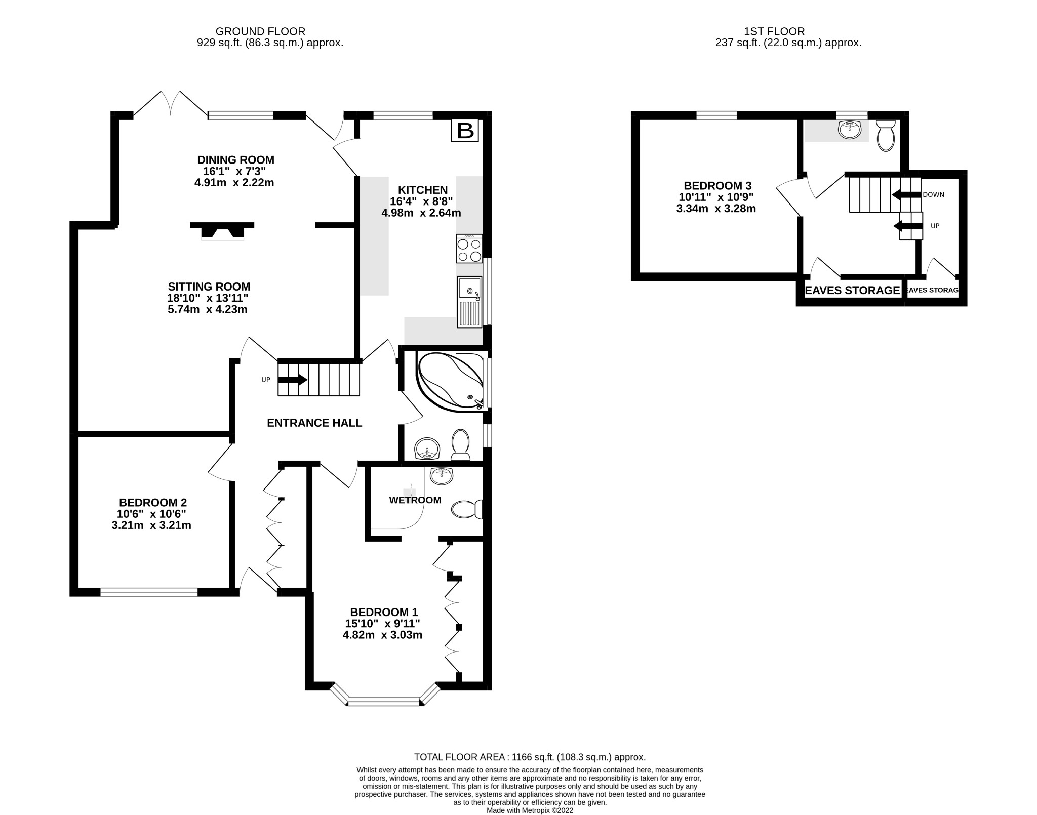 Cootes Avenue, Horsham RH12, 3 bedroom semidetached bungalow for sale