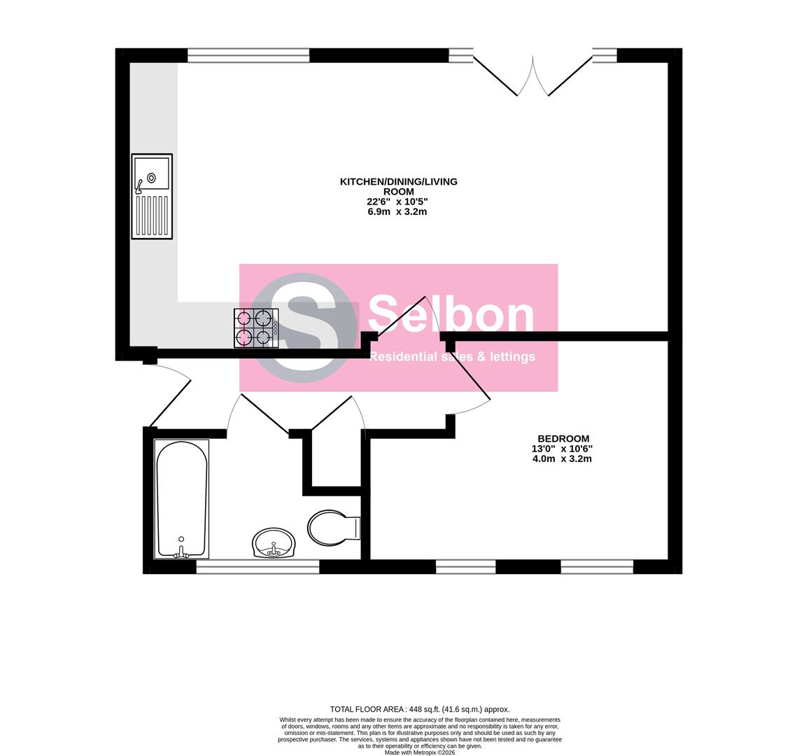 9 Willis House, Jubilee Drive, Fleet floorplan