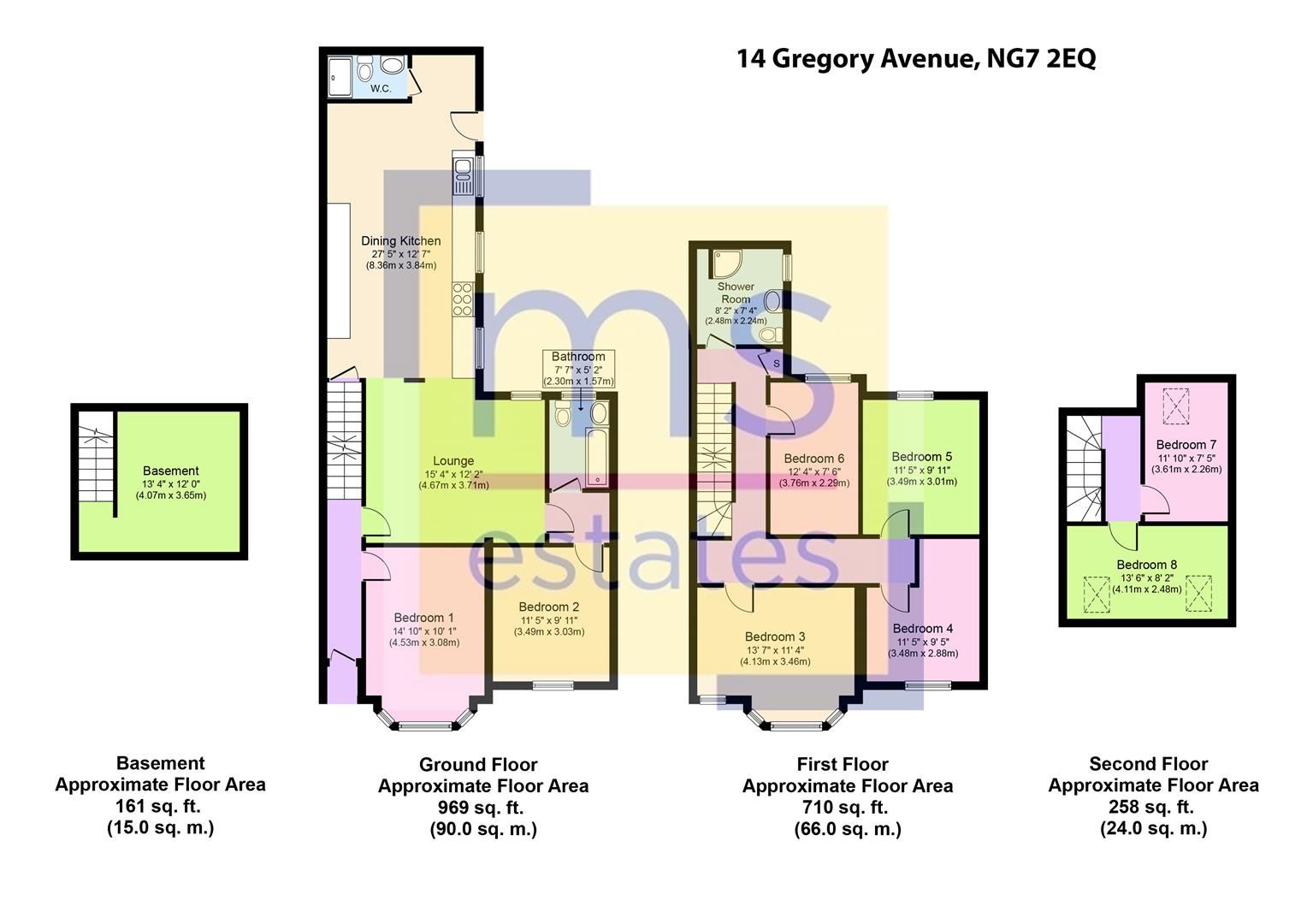 Gregory Avenue, Nottingham floorplan